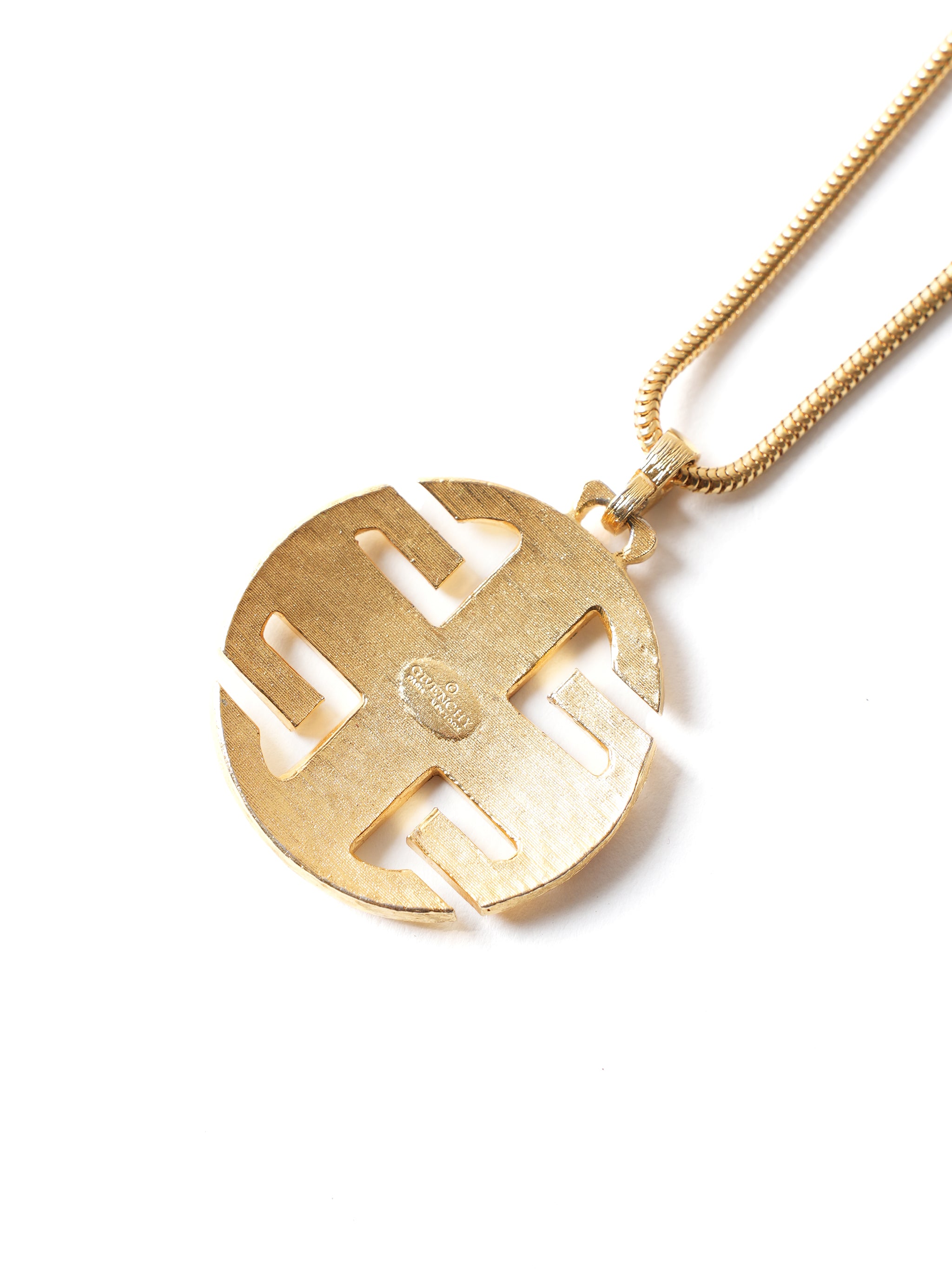 Givenchy Enamel & Gold Plated Necklace