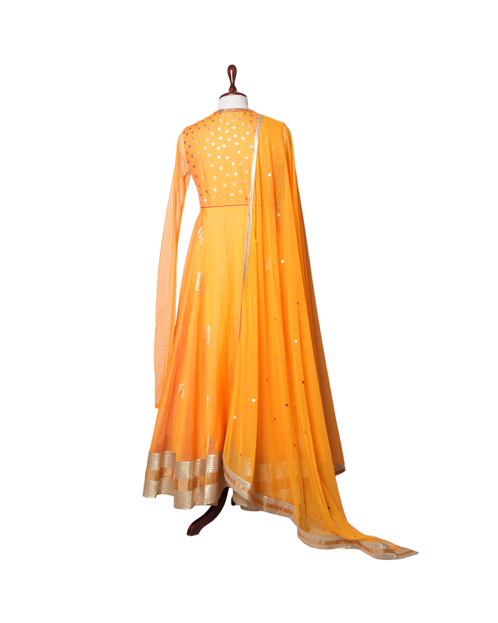 Rohit Bal Orange Georgette Set