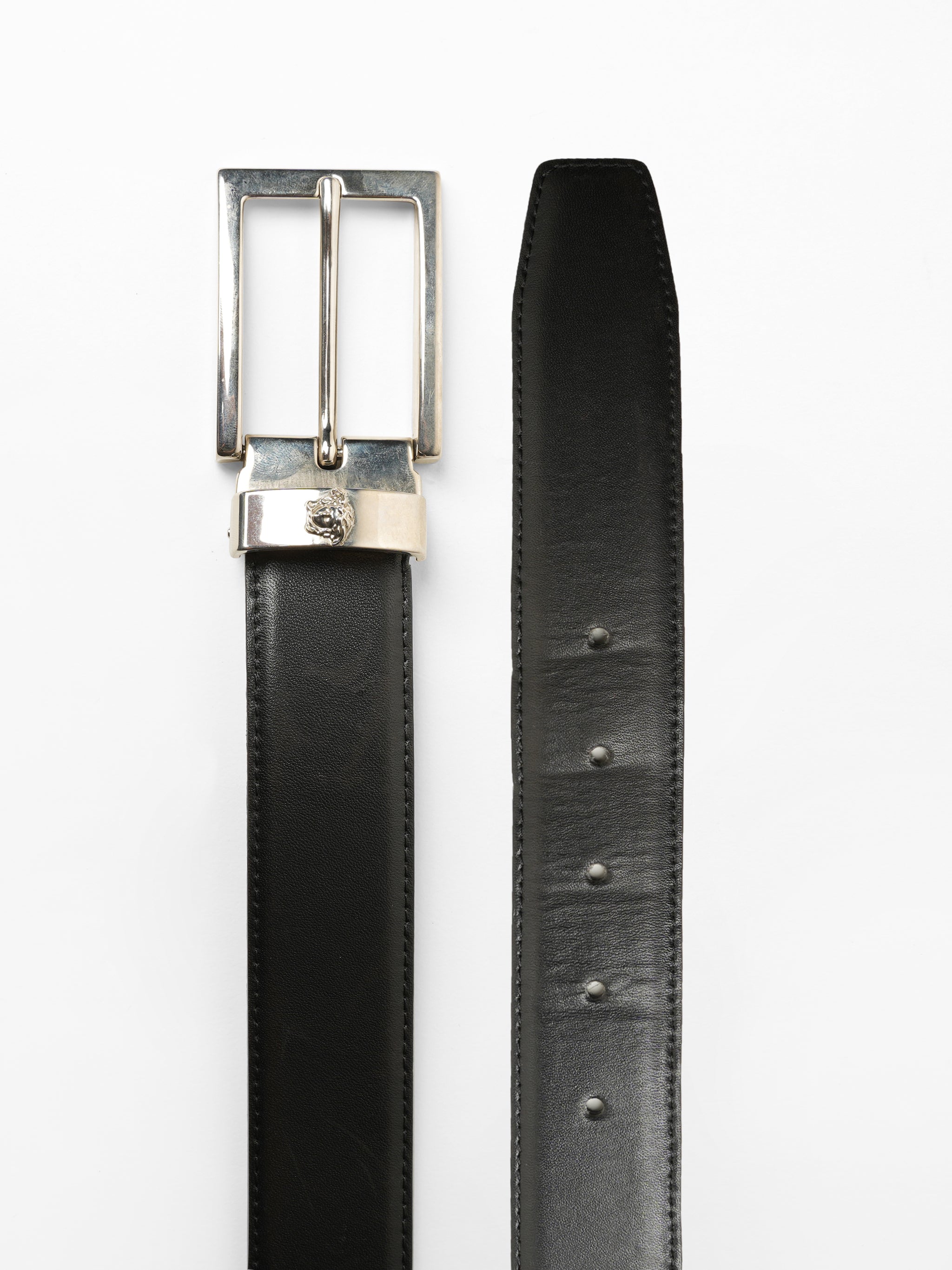 Versace Mens Middle Logo Belt