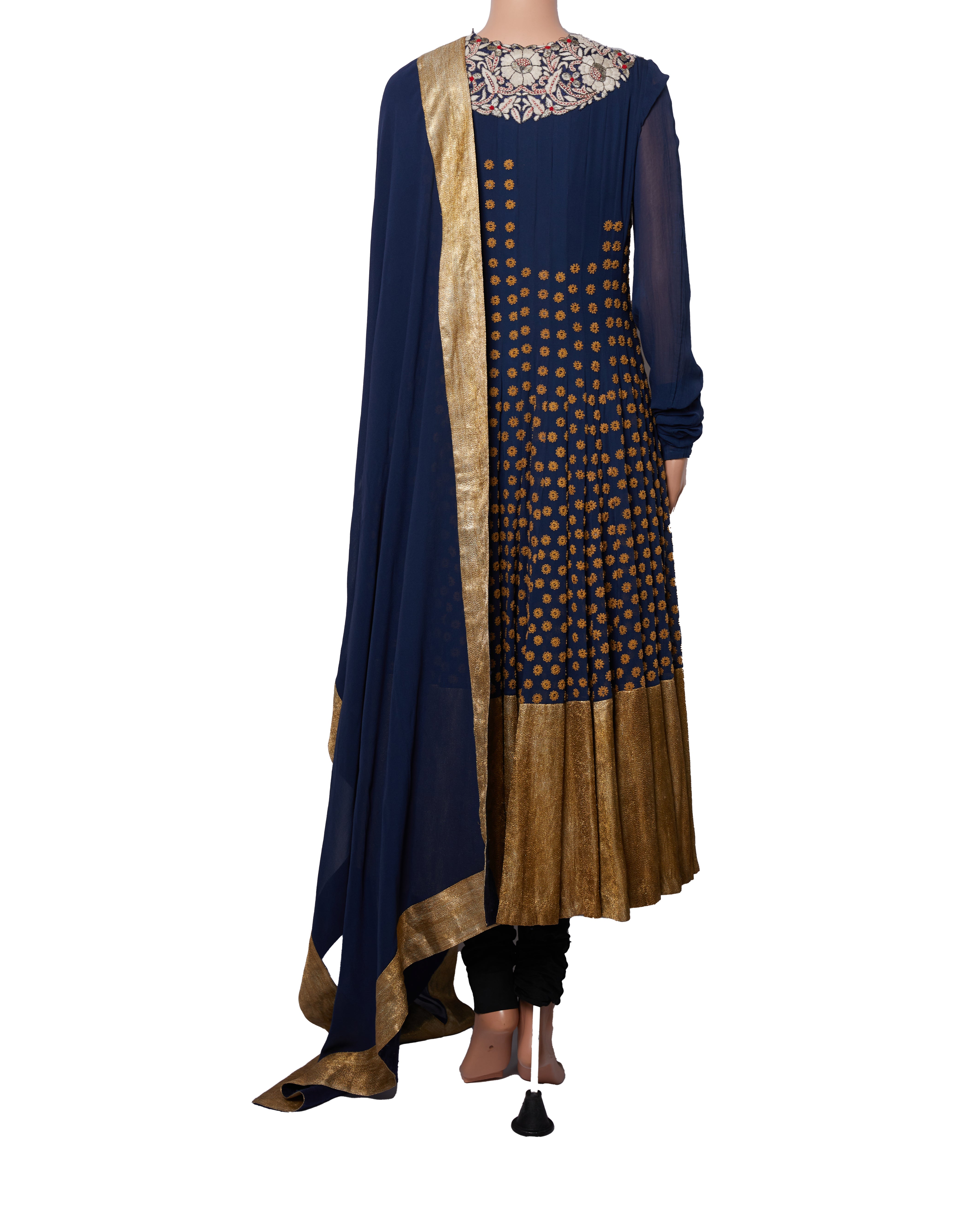 Anamika Khanna Embroidered Anarkali With Dupatta