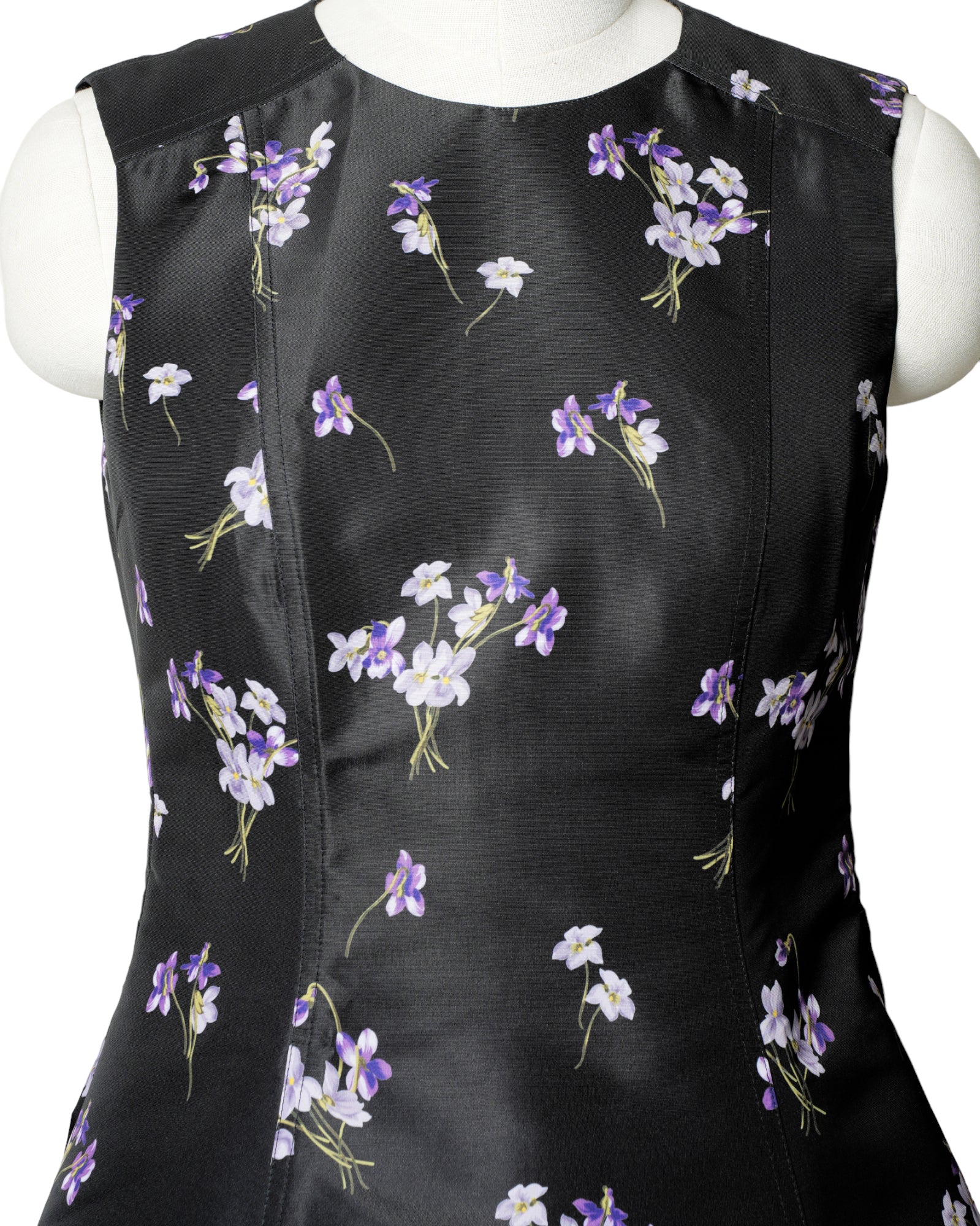 Red Valentino Flower Printed Sleeveless Dress