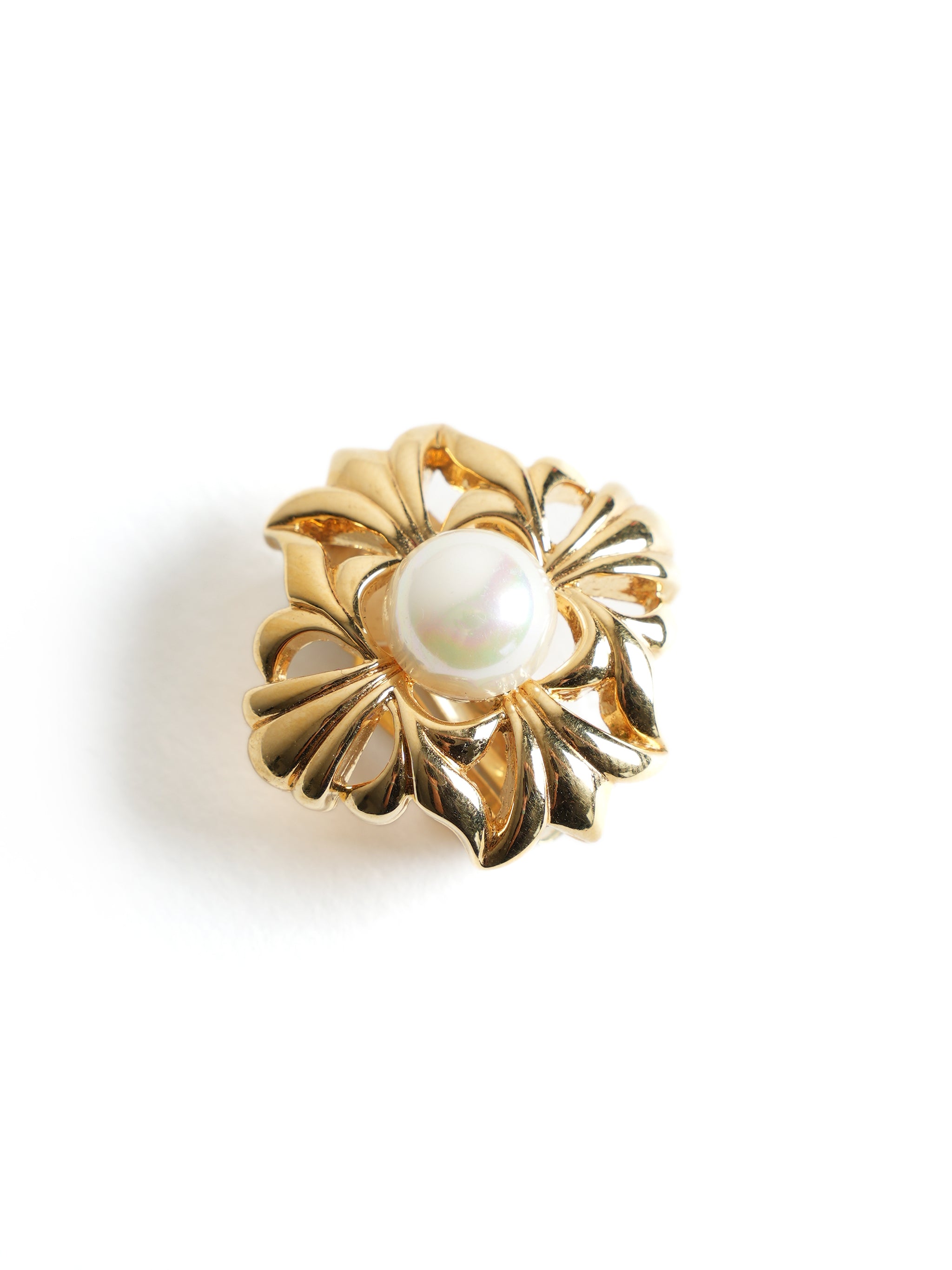 Vintage 1070's Nina Ricci Gold Plated Pearl