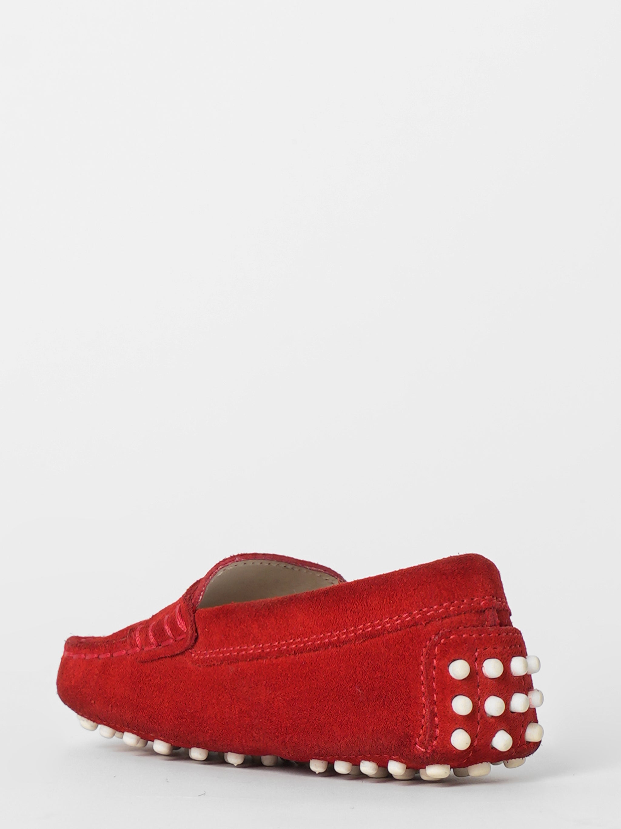 Tod's Red Suede Moccasin