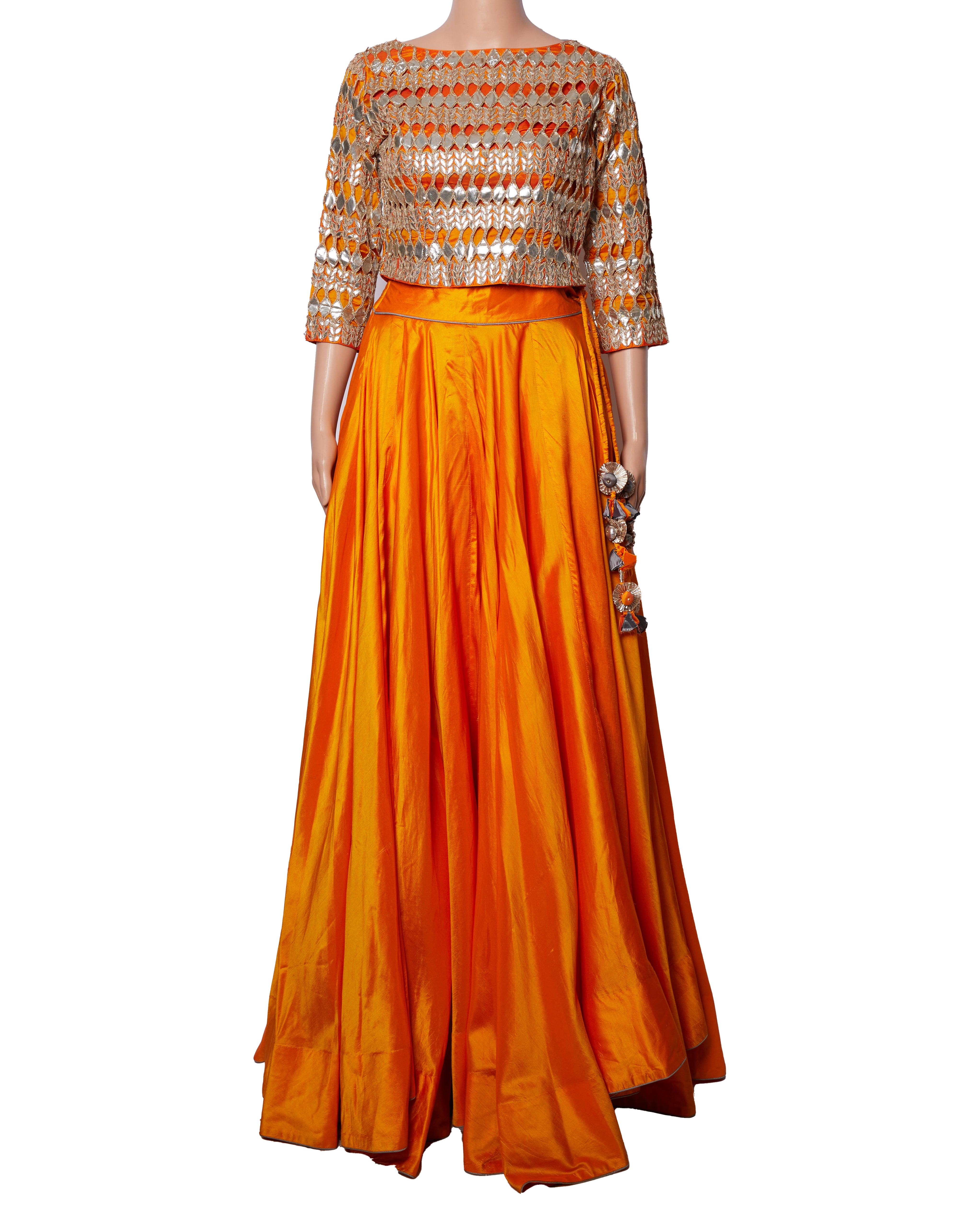 Nidhi Tholia Lehenga Set In Orange