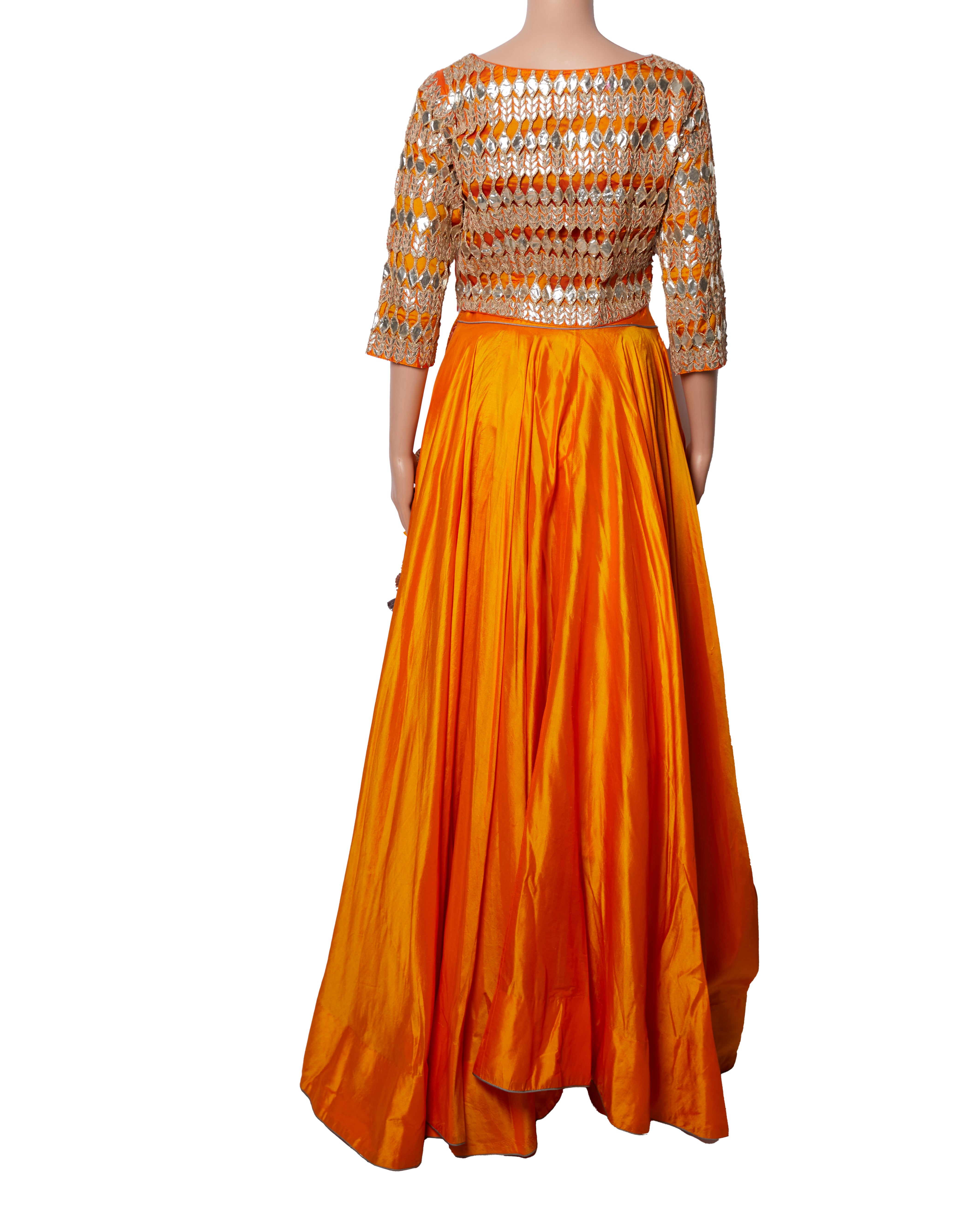 Nidhi Tholia Lehenga Set In Orange