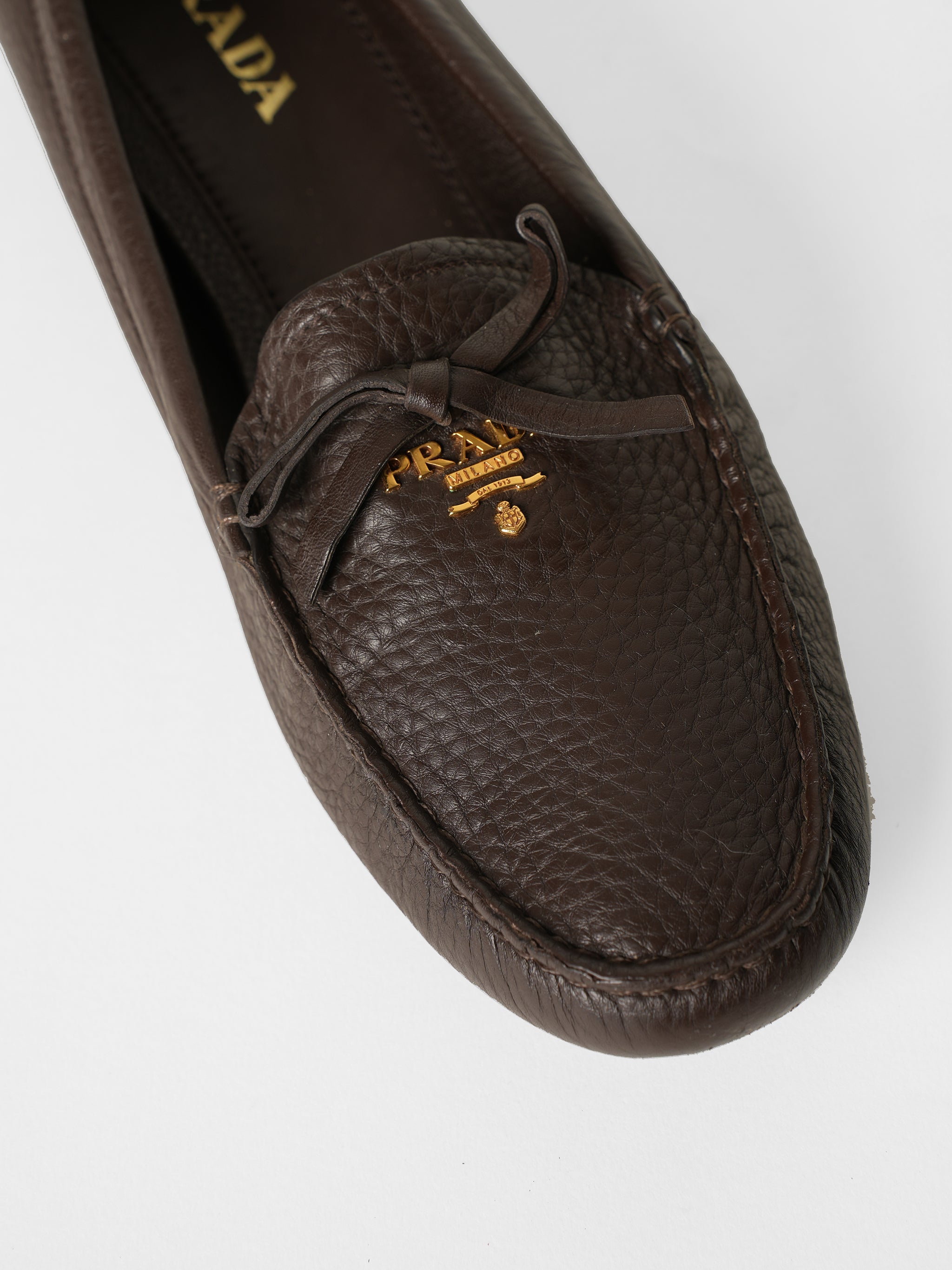 New Prada Leather Loafers