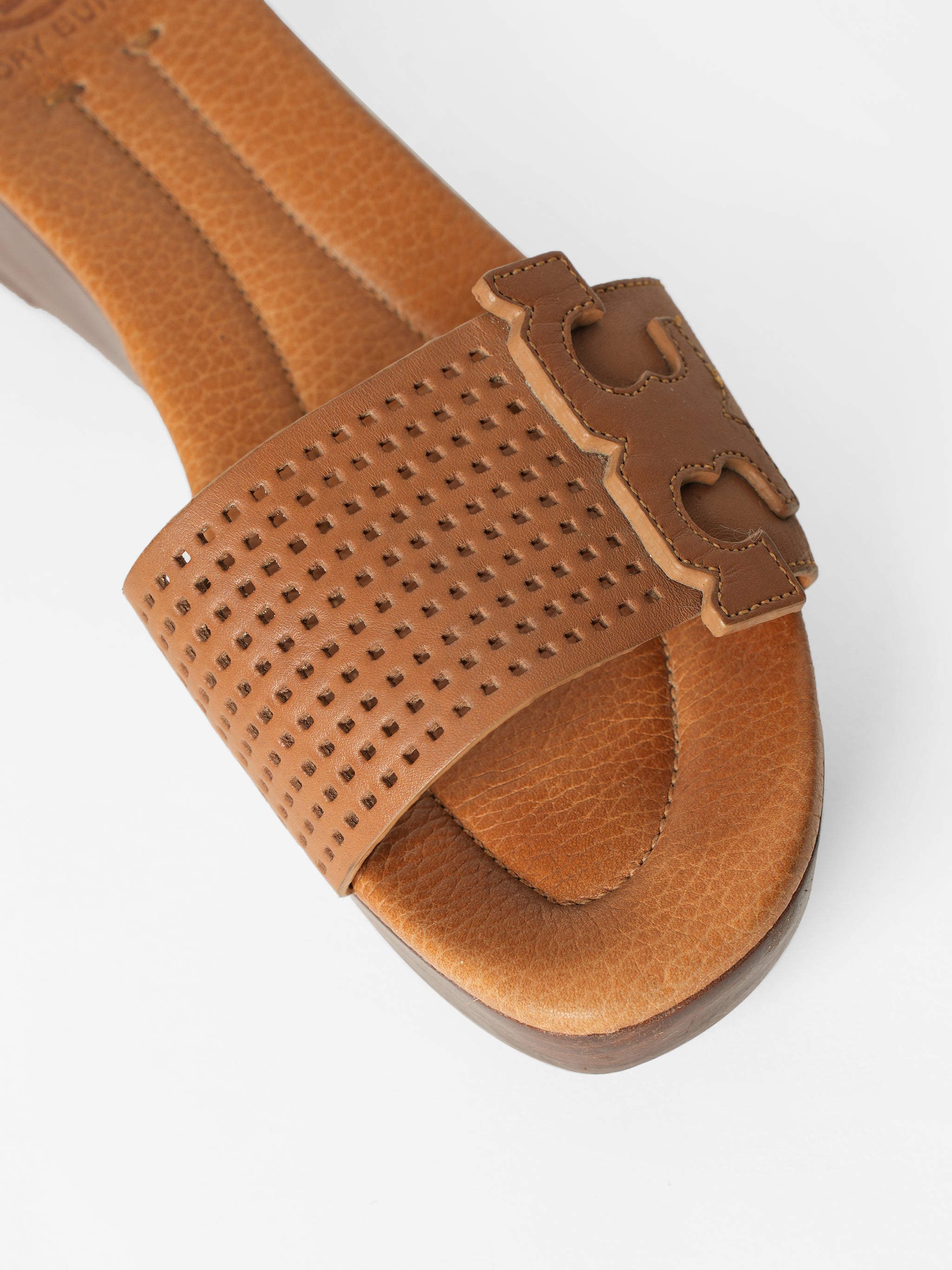 Tory Burch Leather Wedges
