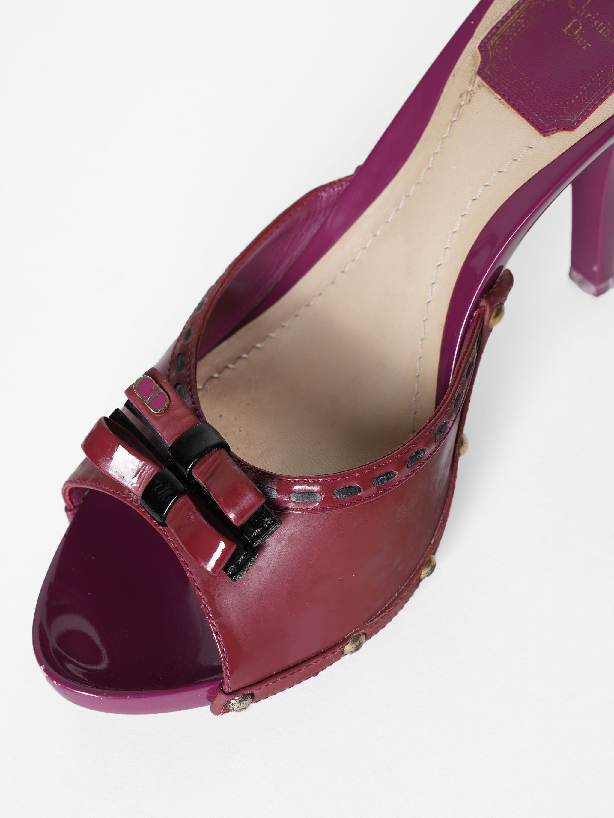 Christian dior burgundy cheap sandals