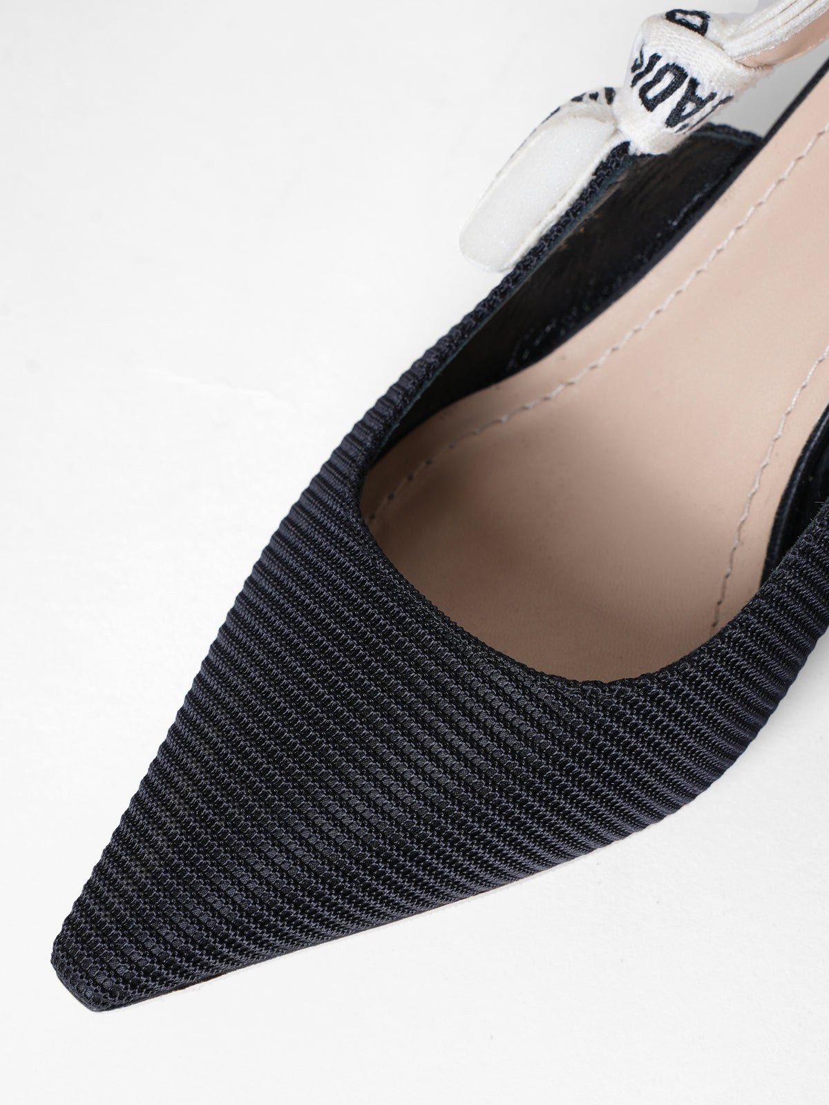 New Dior J'Adior Black Slingback Pumps