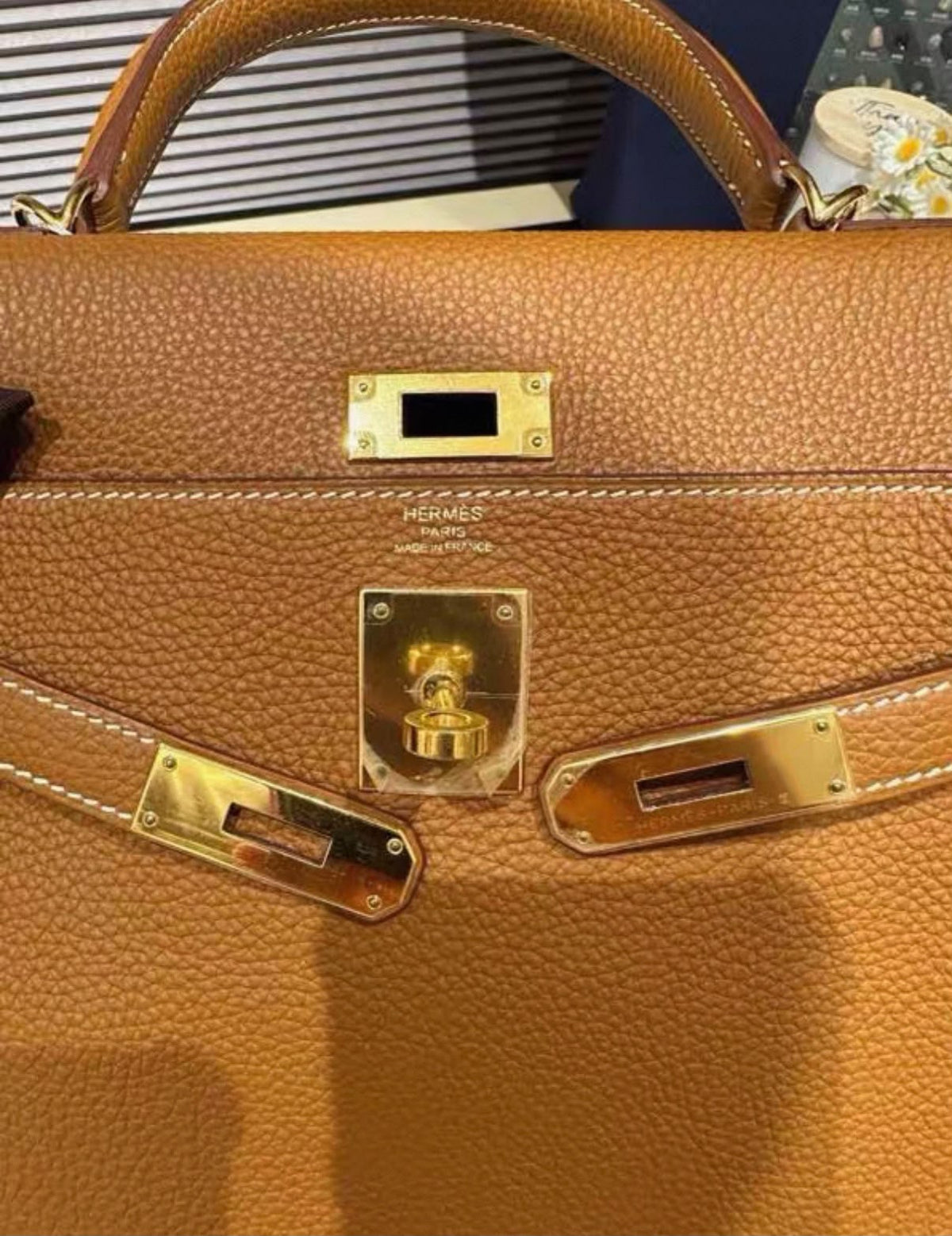 Hermes Kelly 28 Togo leather A stamp