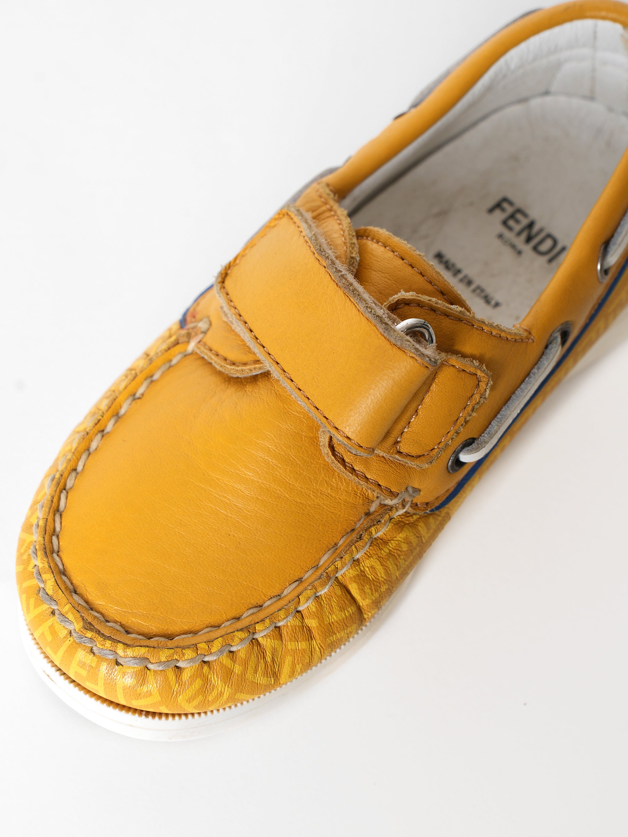 Fendi Roma Yellow Shoes