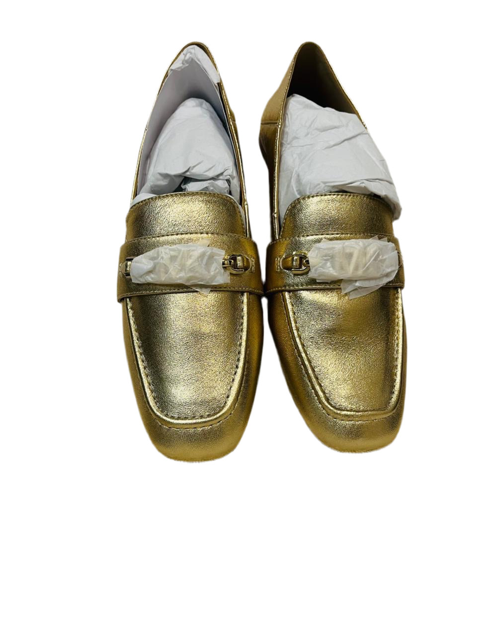 New Michael Kors Gold Loafers