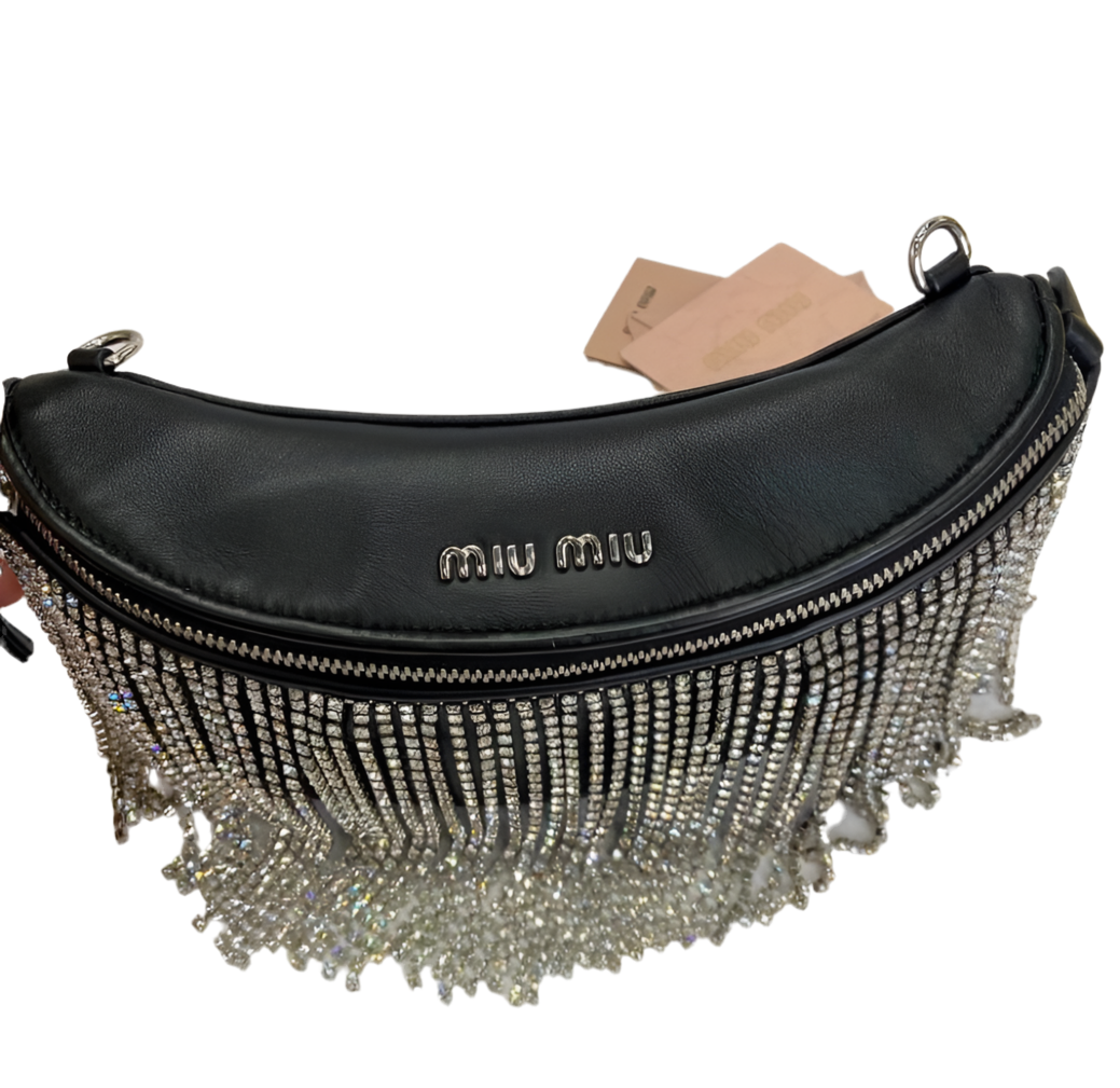 Miu Miu Crystal Embellished Belt / Shoulder Bag