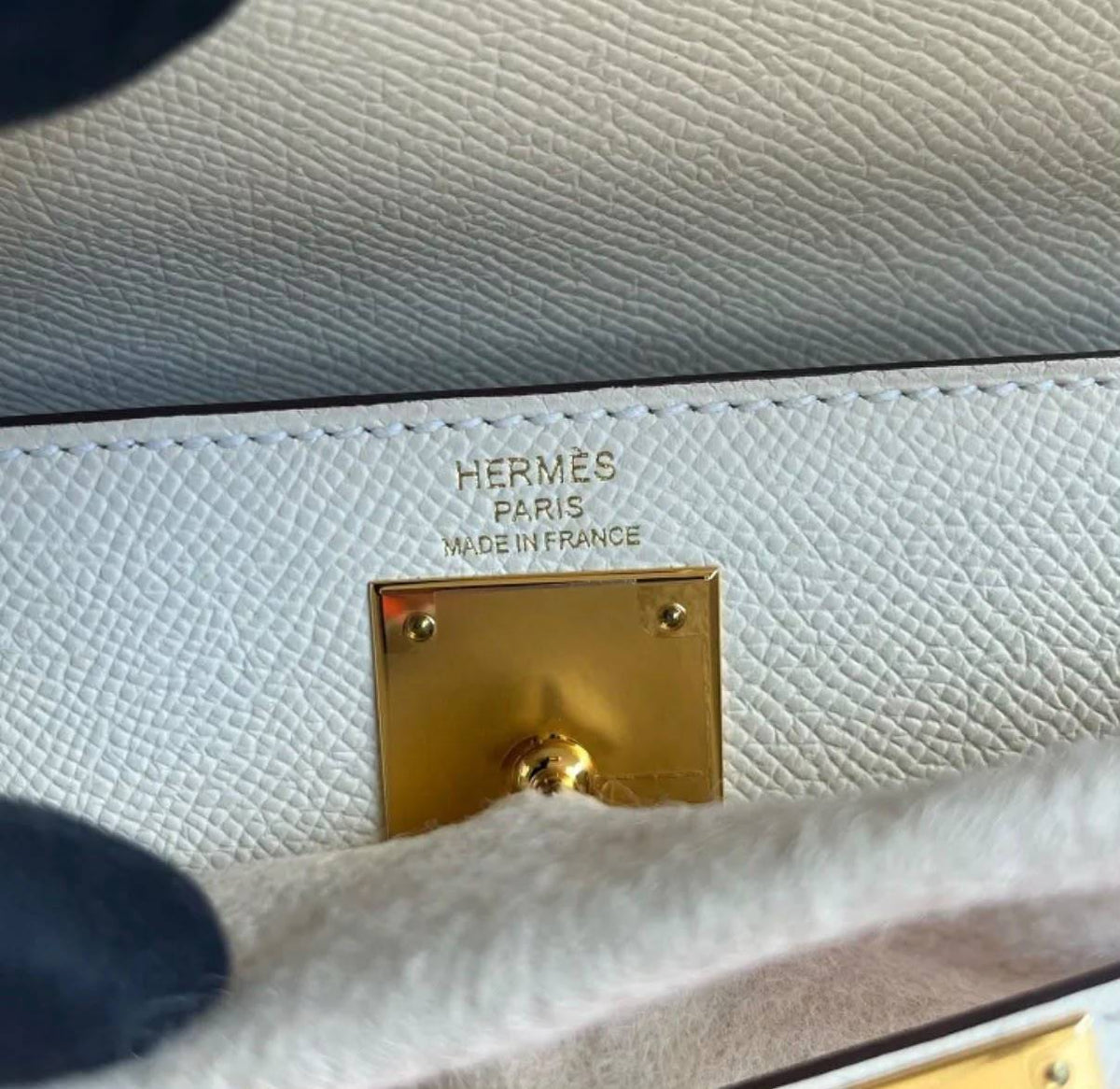 Hermes Kelly 28 Ep leather B stamp