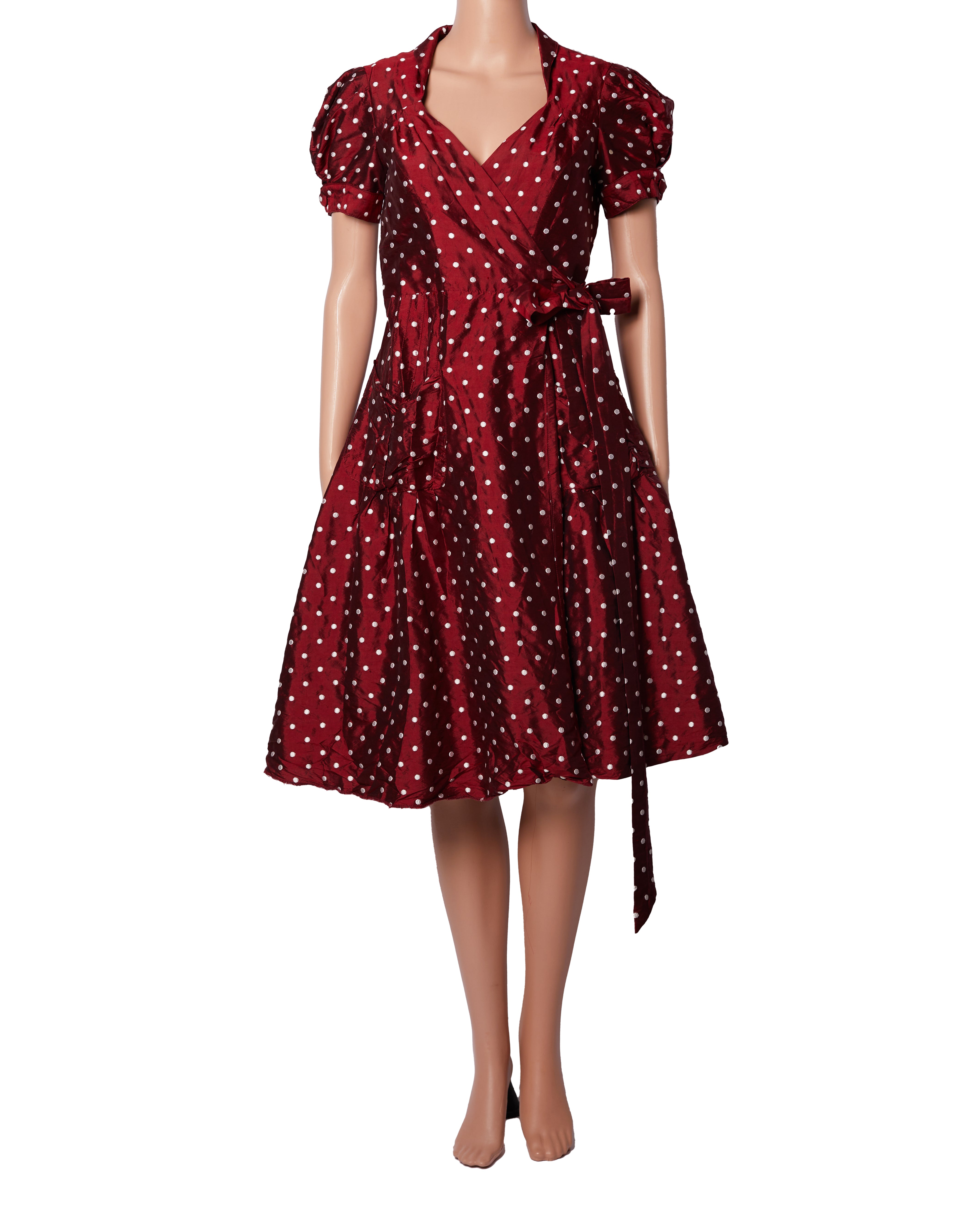 DVF Red Polka Dress