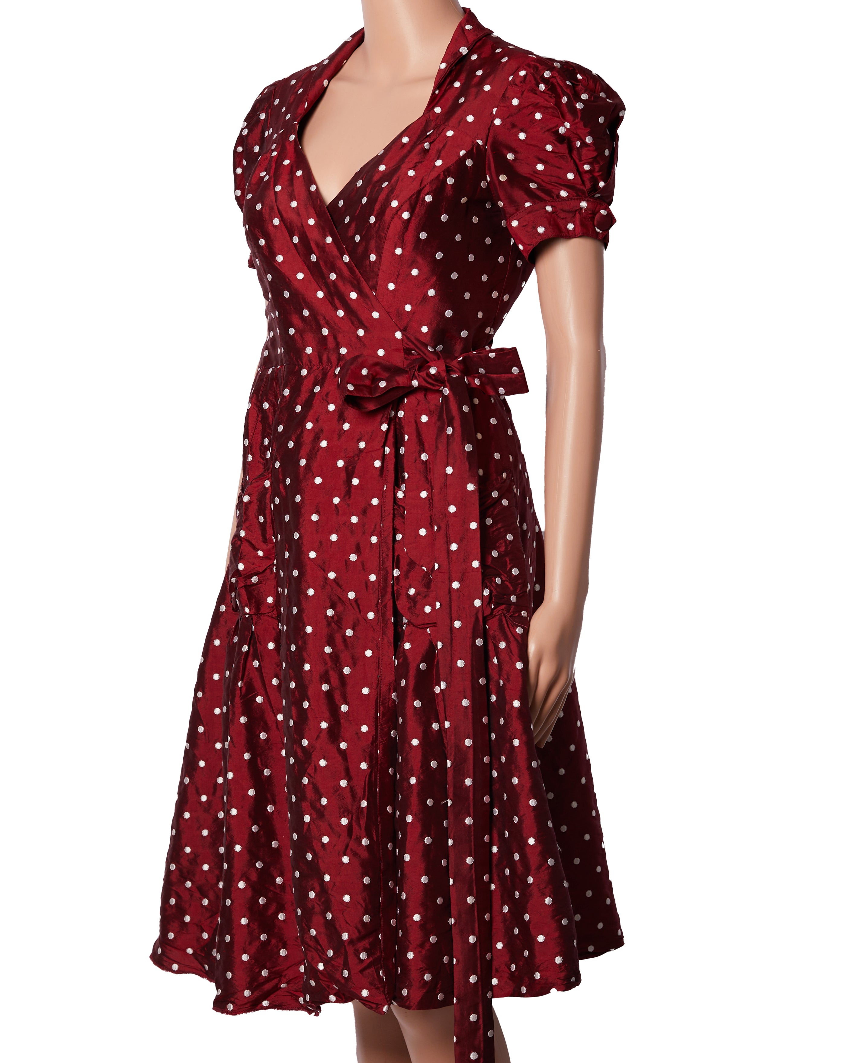 Dvf puff sleeve wrap dress on sale