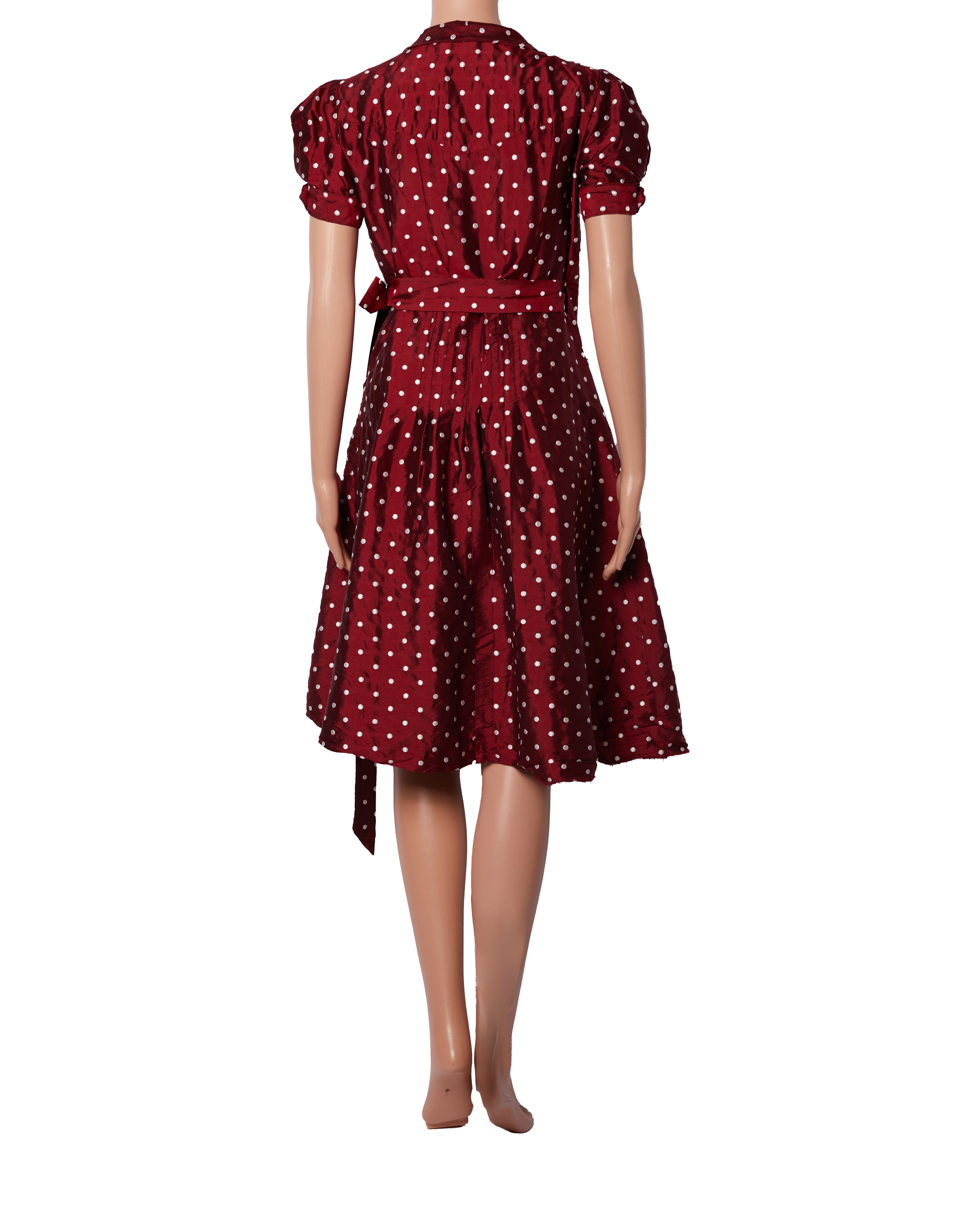 DVF Red Polka Dress