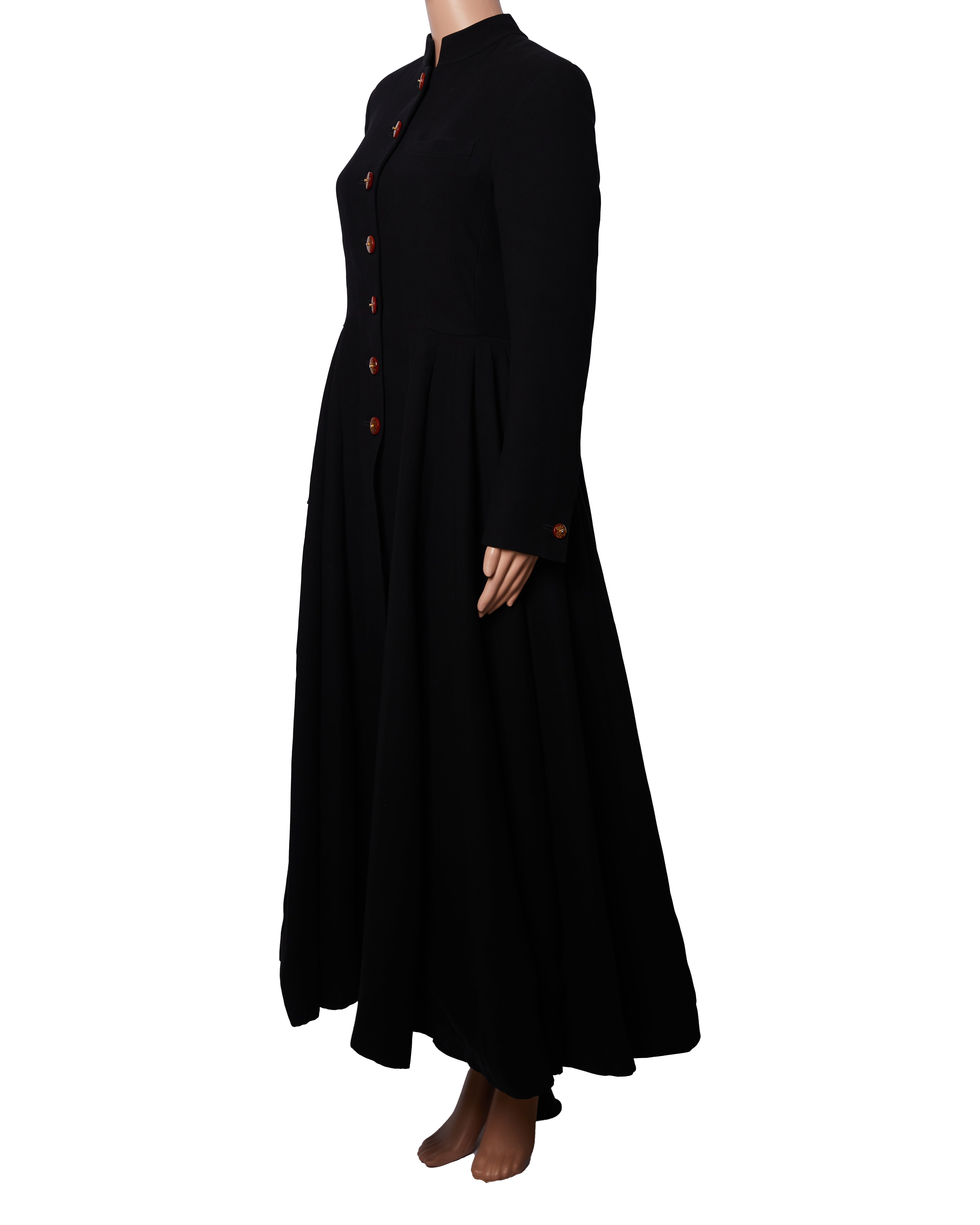 Rajesh Pratak Singh Black Overcoat Dress