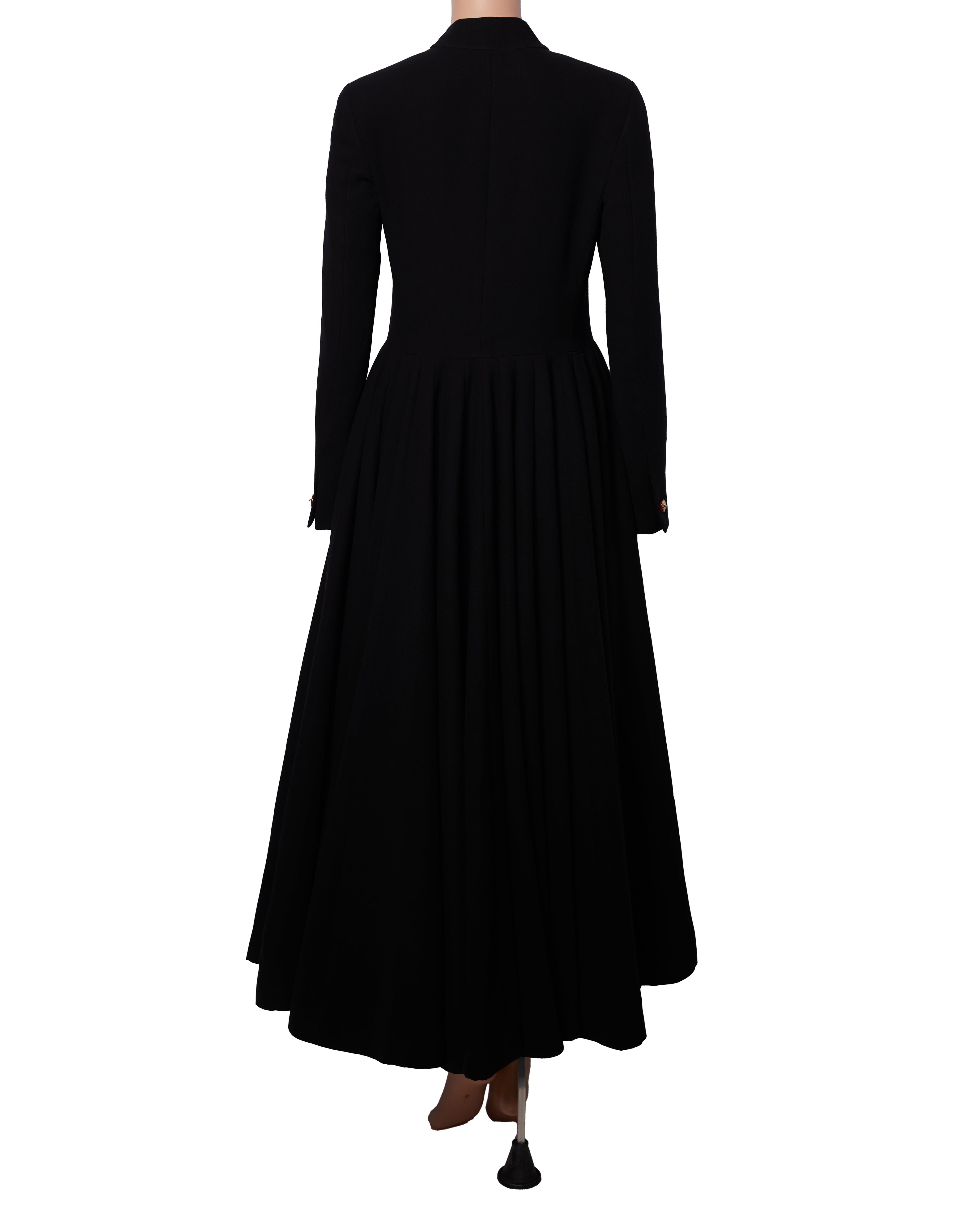 Rajesh Pratak Singh Black Overcoat Dress