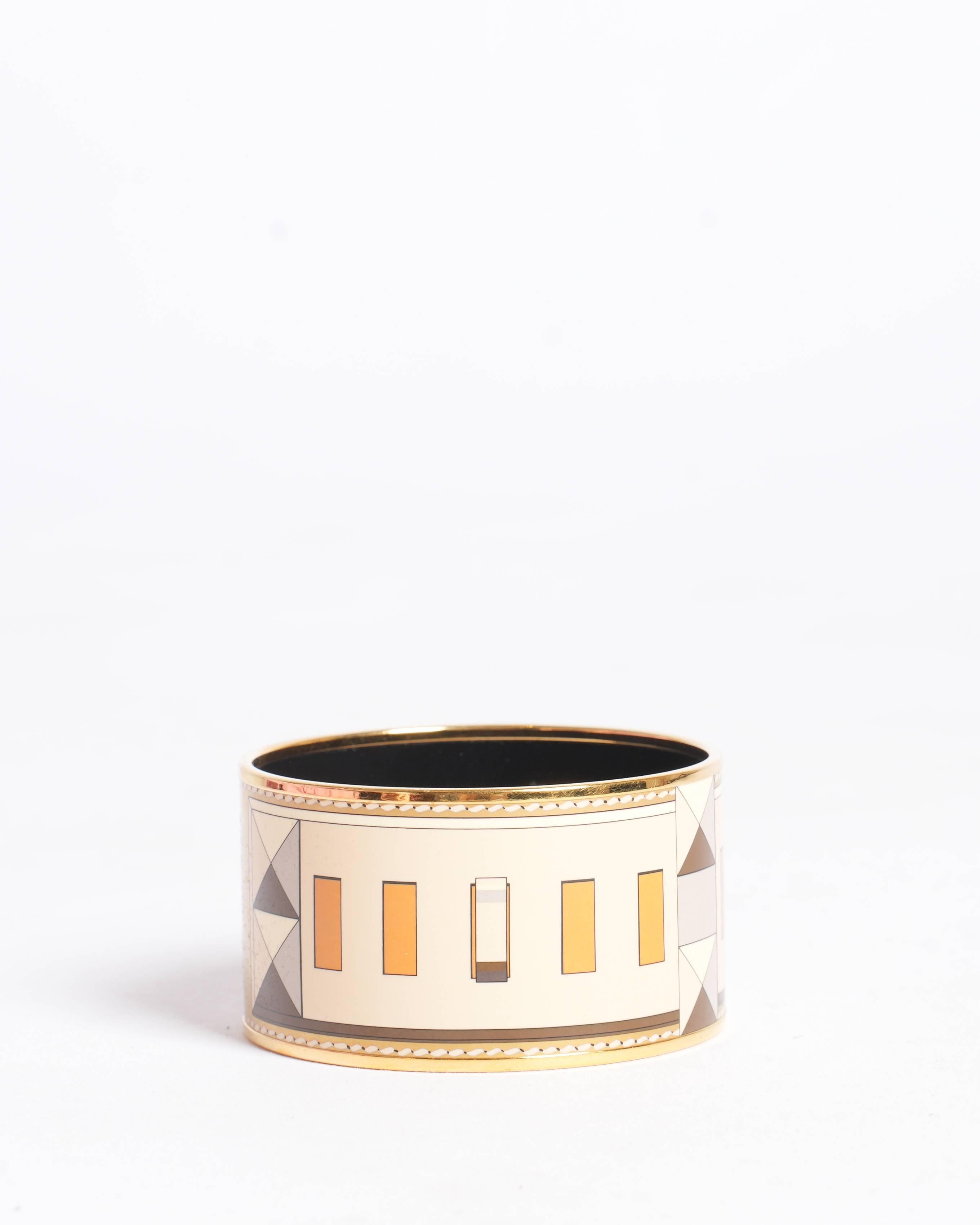 Hermès Extra Wide Enamel Bracelet