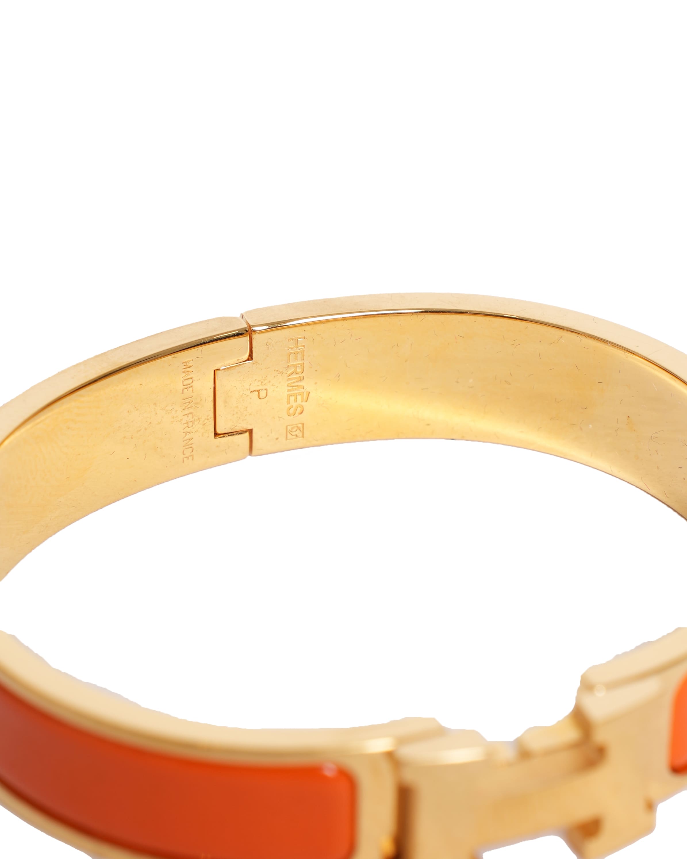 Hermes Clic H Bracelet In Orange