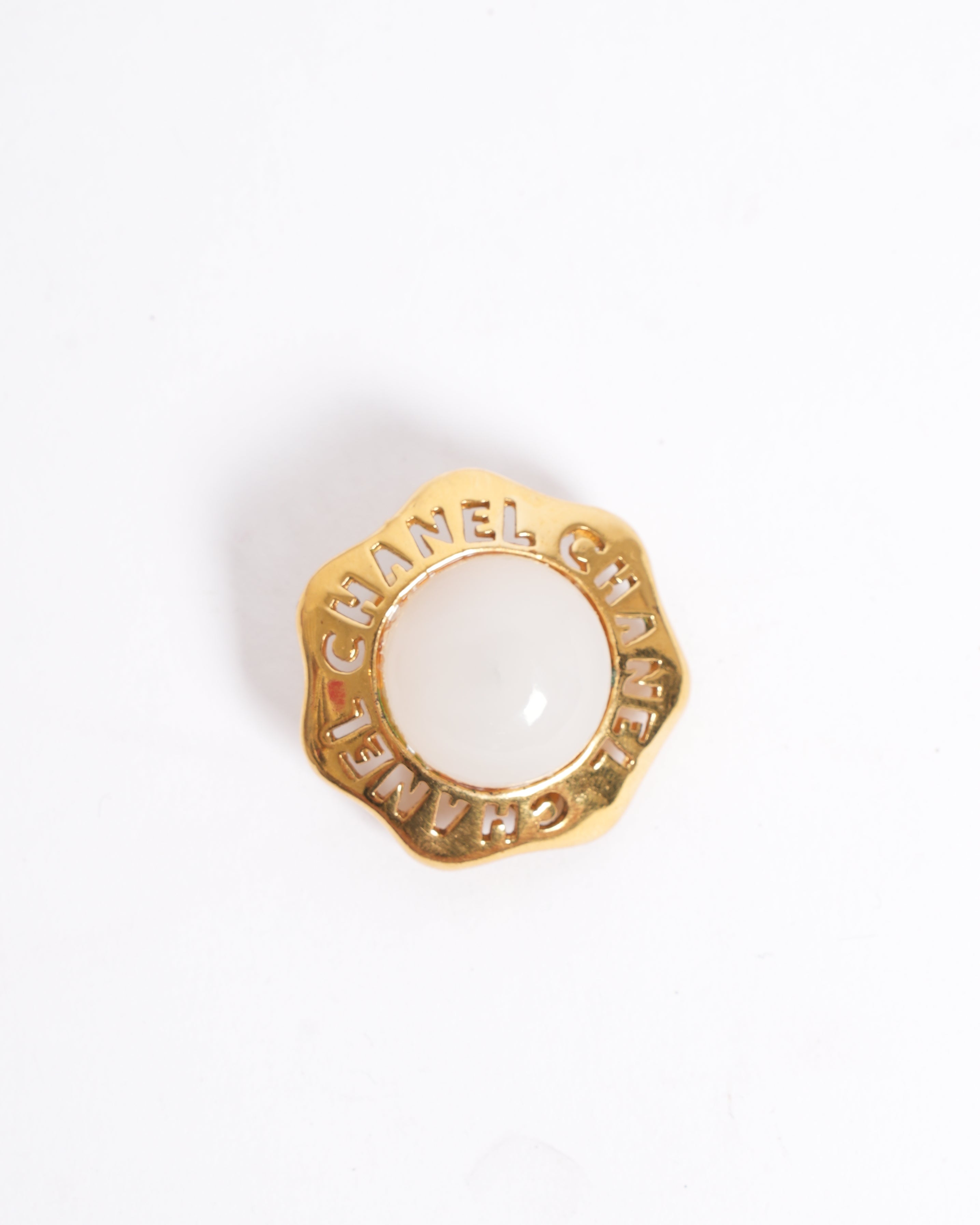 Chanel Vintage CC Mark Faux Pearl Earrings