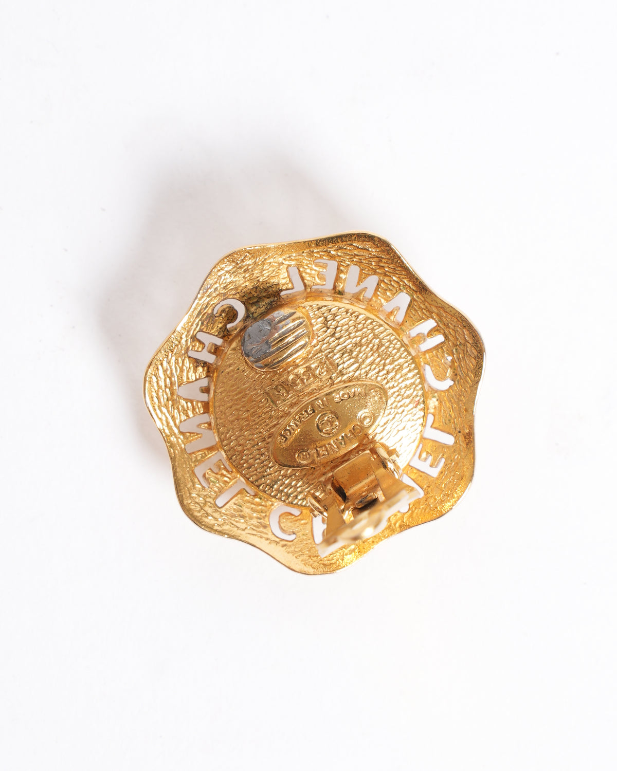 Chanel Vintage CC Mark Faux Pearl Earrings