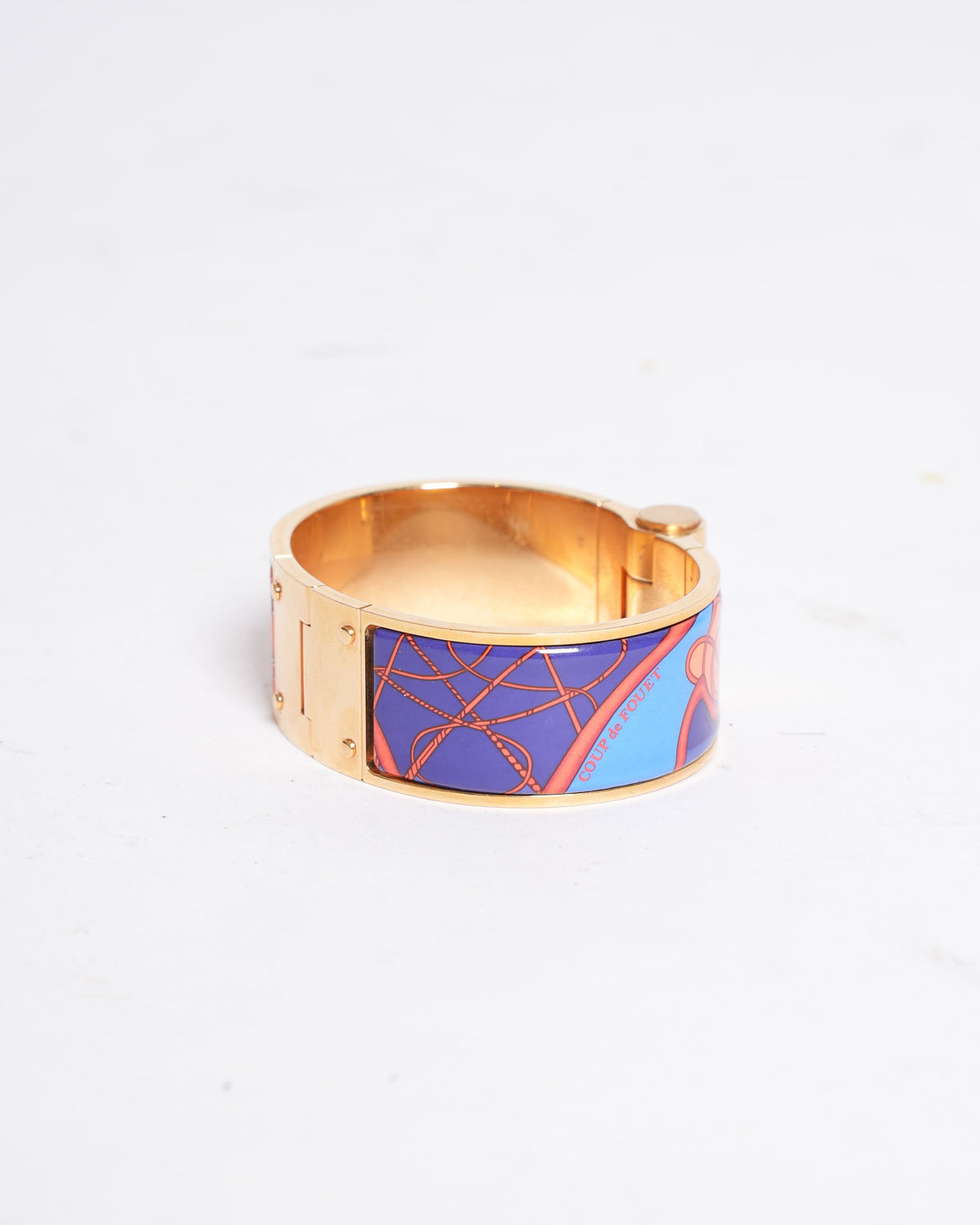 Hermès Clic H Bracelet in Enamel Print
