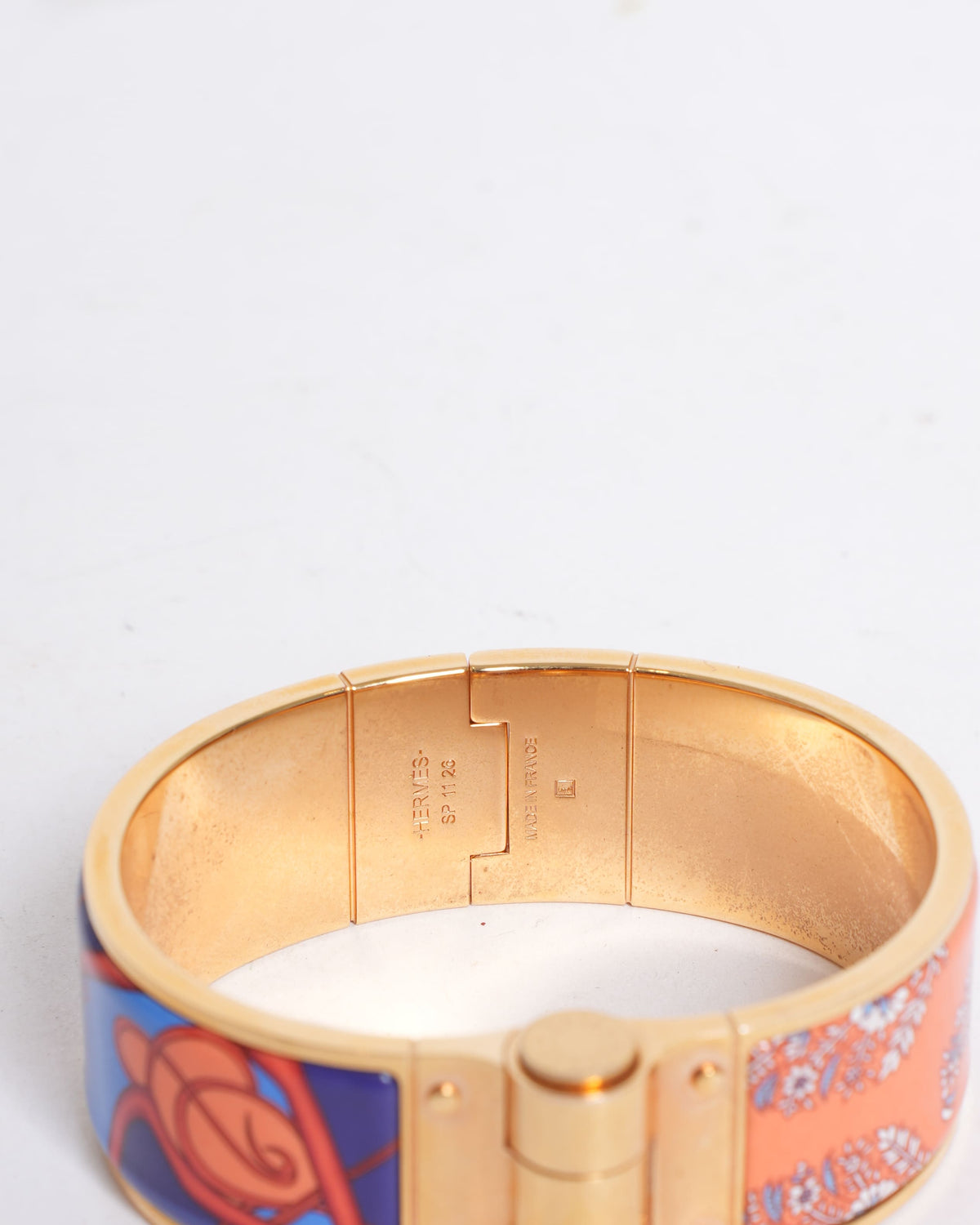 Hermès Clic H Bracelet in Enamel Print