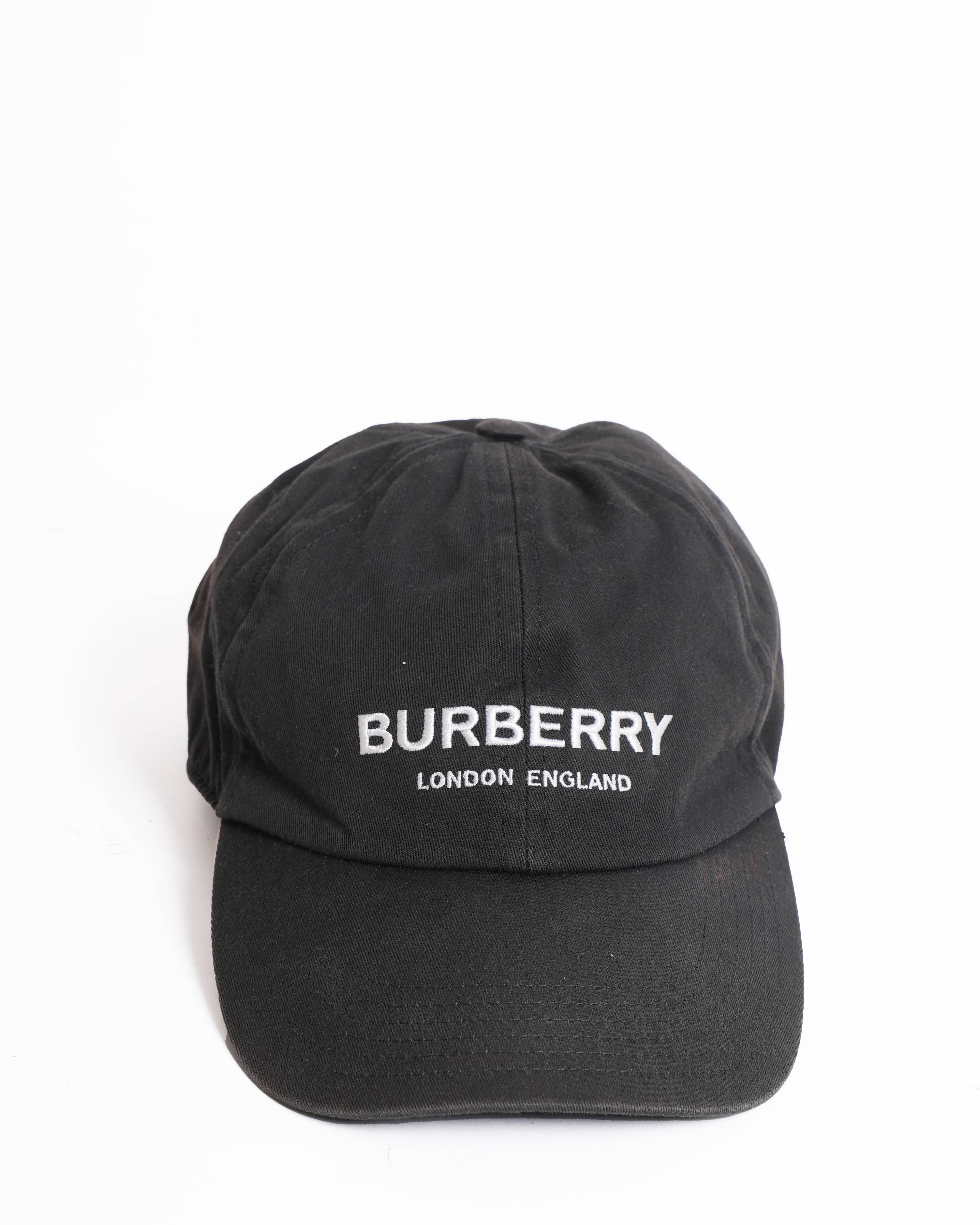 Burberry Black Logo Baseball Cap – My Almari