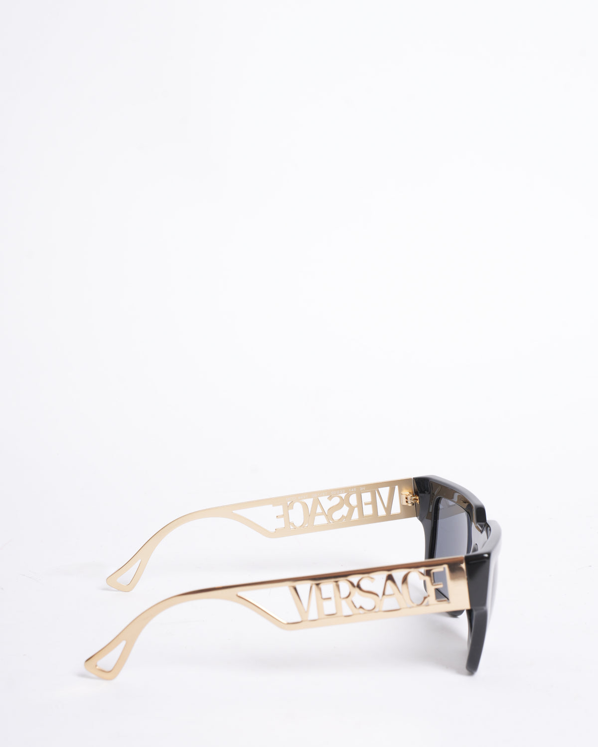 New Versace Women's Square Sunglasses with Bold Thick Temples