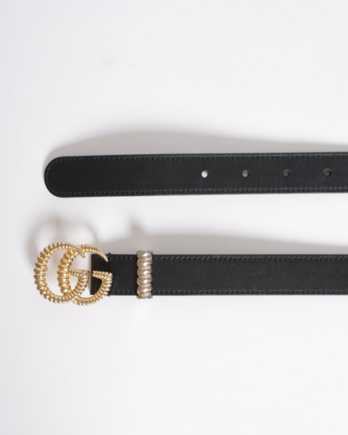 Gucci Torchon Double G Buckle Belt in Black