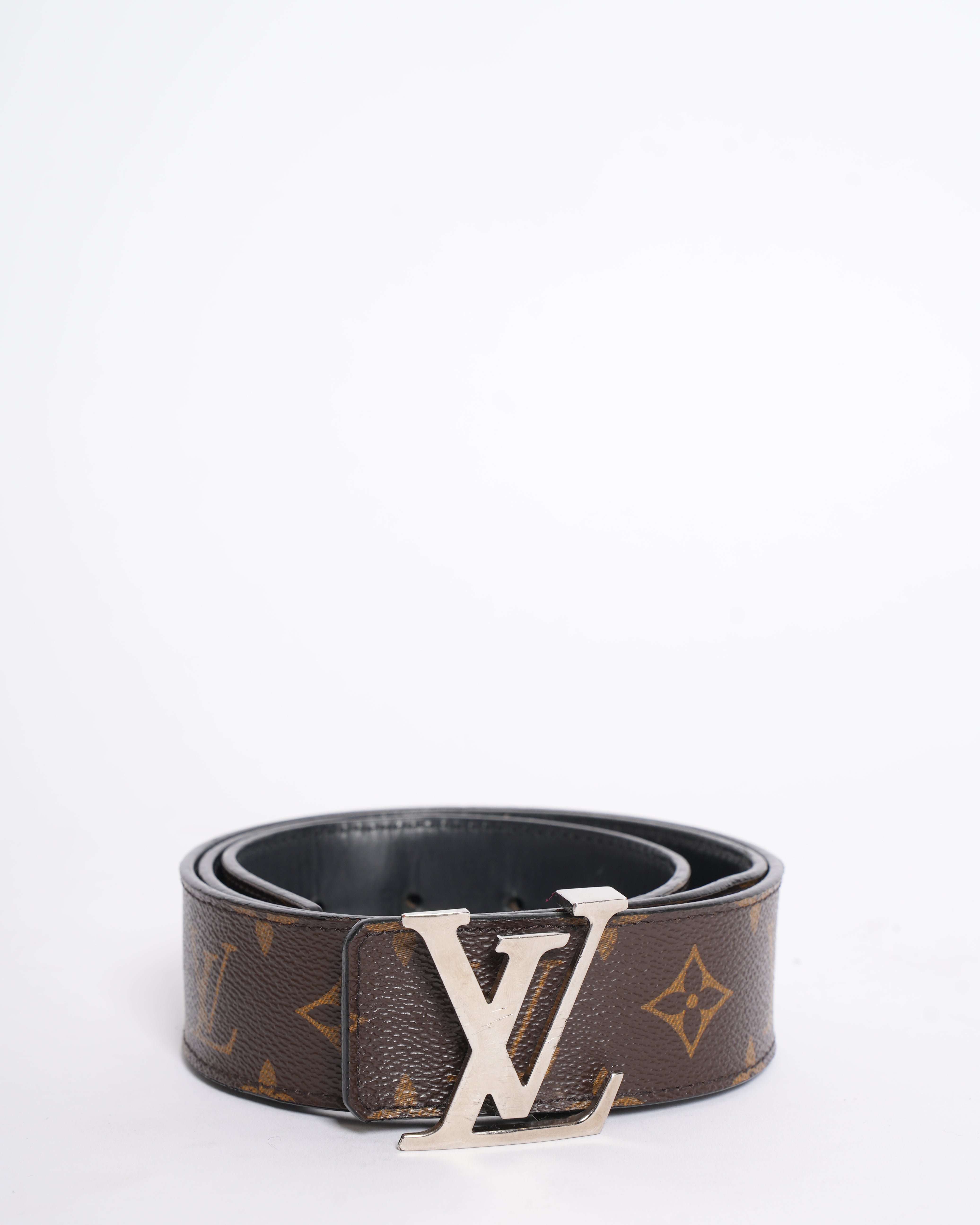Louis Vuitton Monogram Canvas Signature Buckle Belt