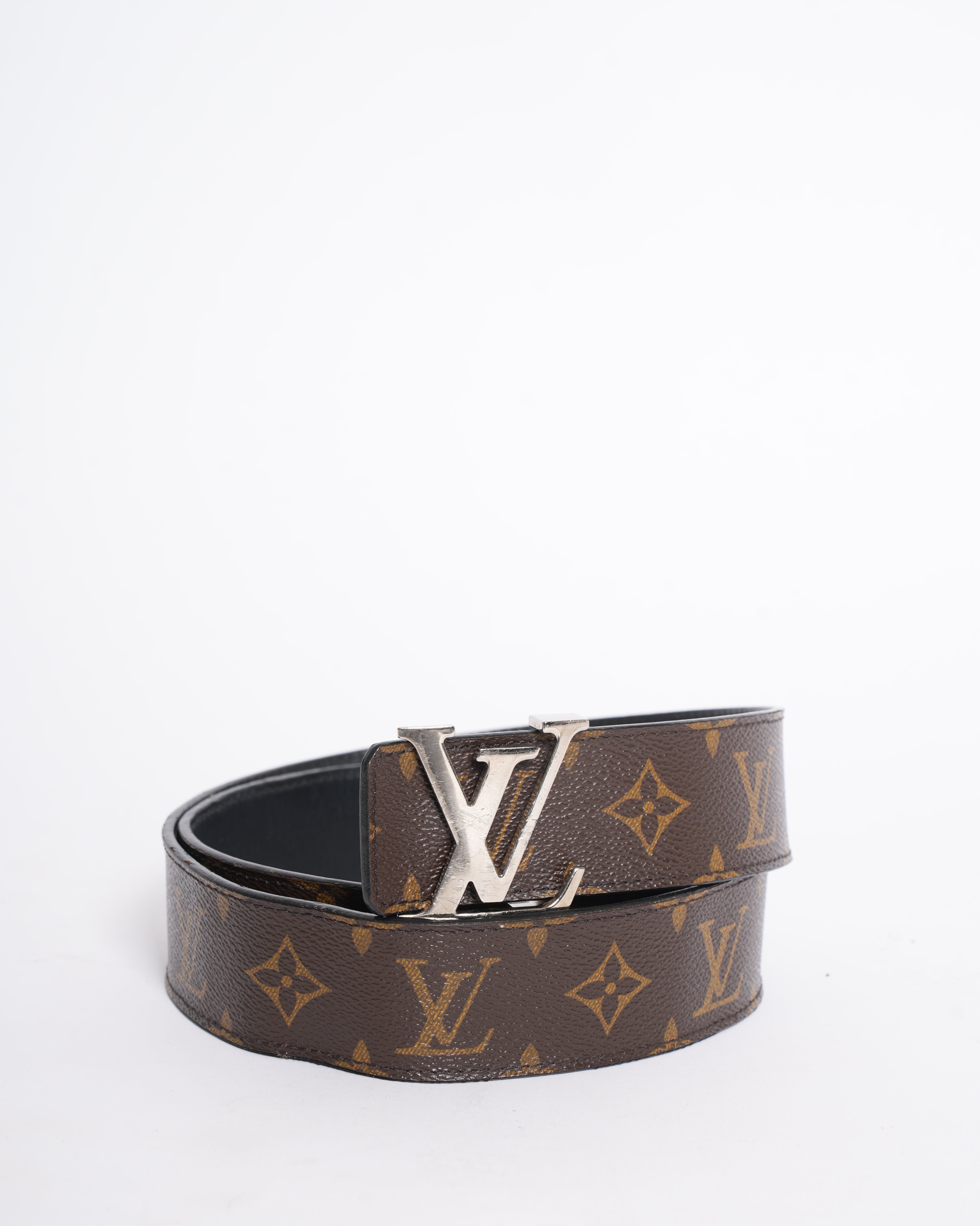 Louis Vuitton Monogram Canvas Signature Buckle Belt