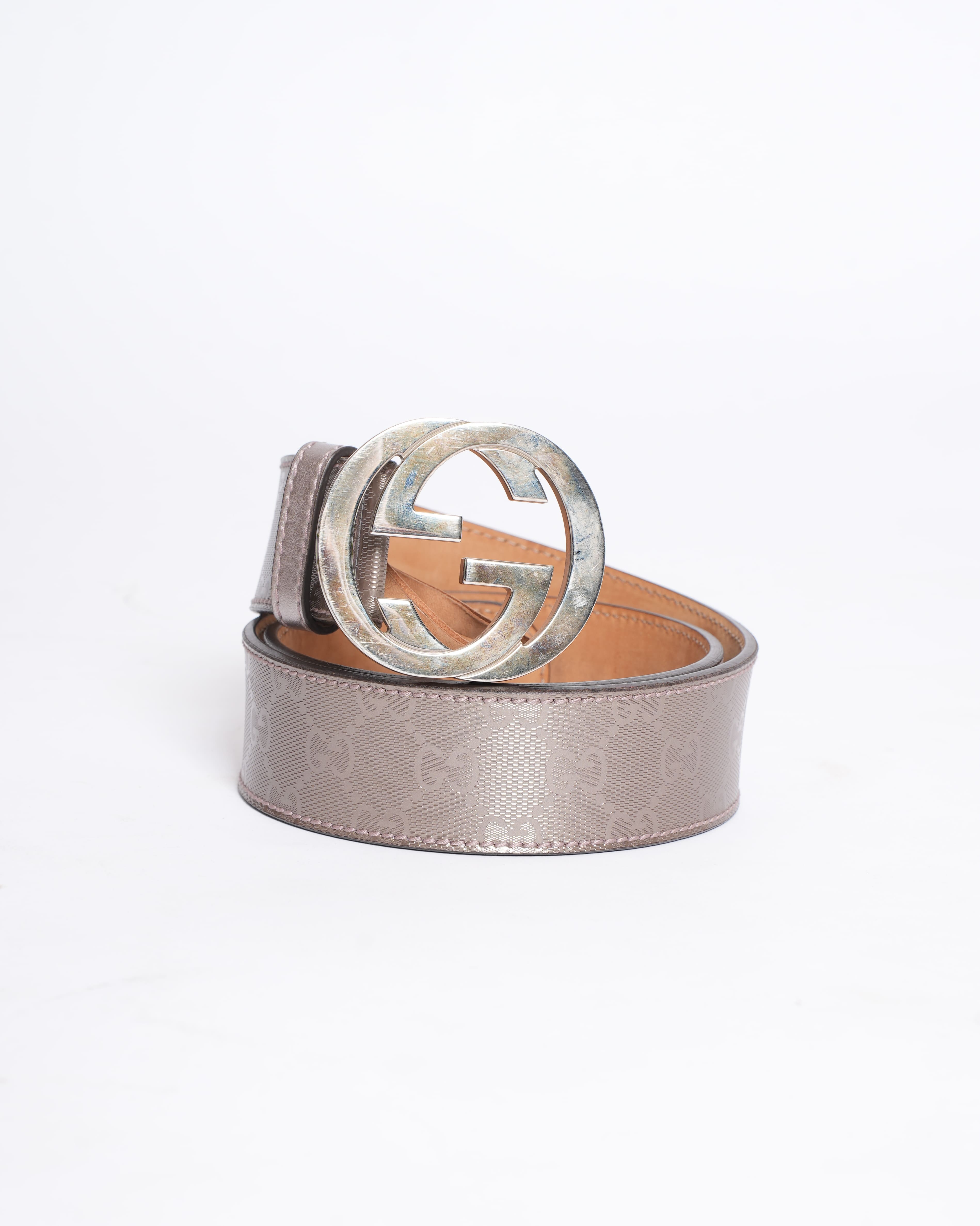 Gucci Imprime Monogram Interlocking G Belt