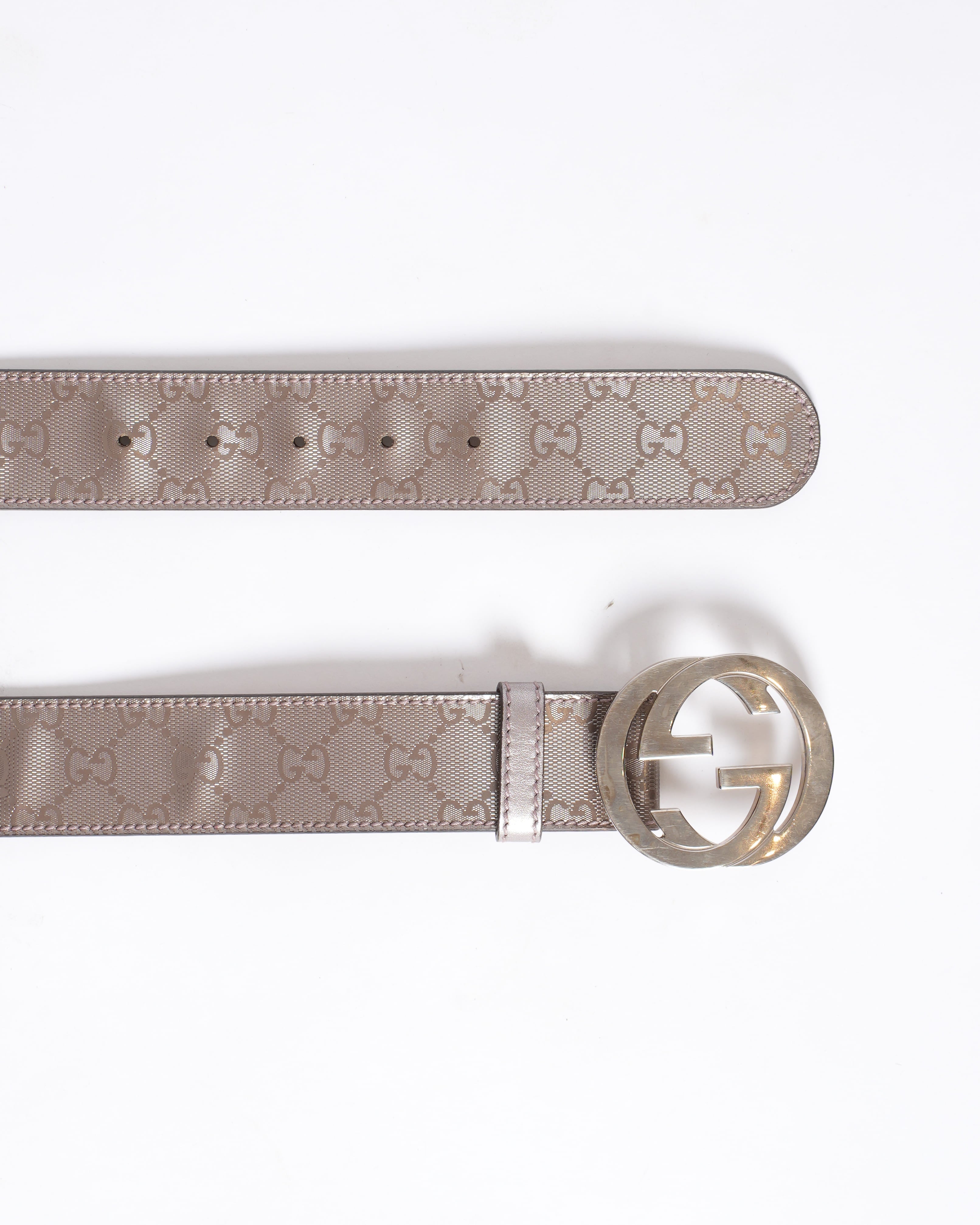 Gucci Imprime Monogram Interlocking G Belt
