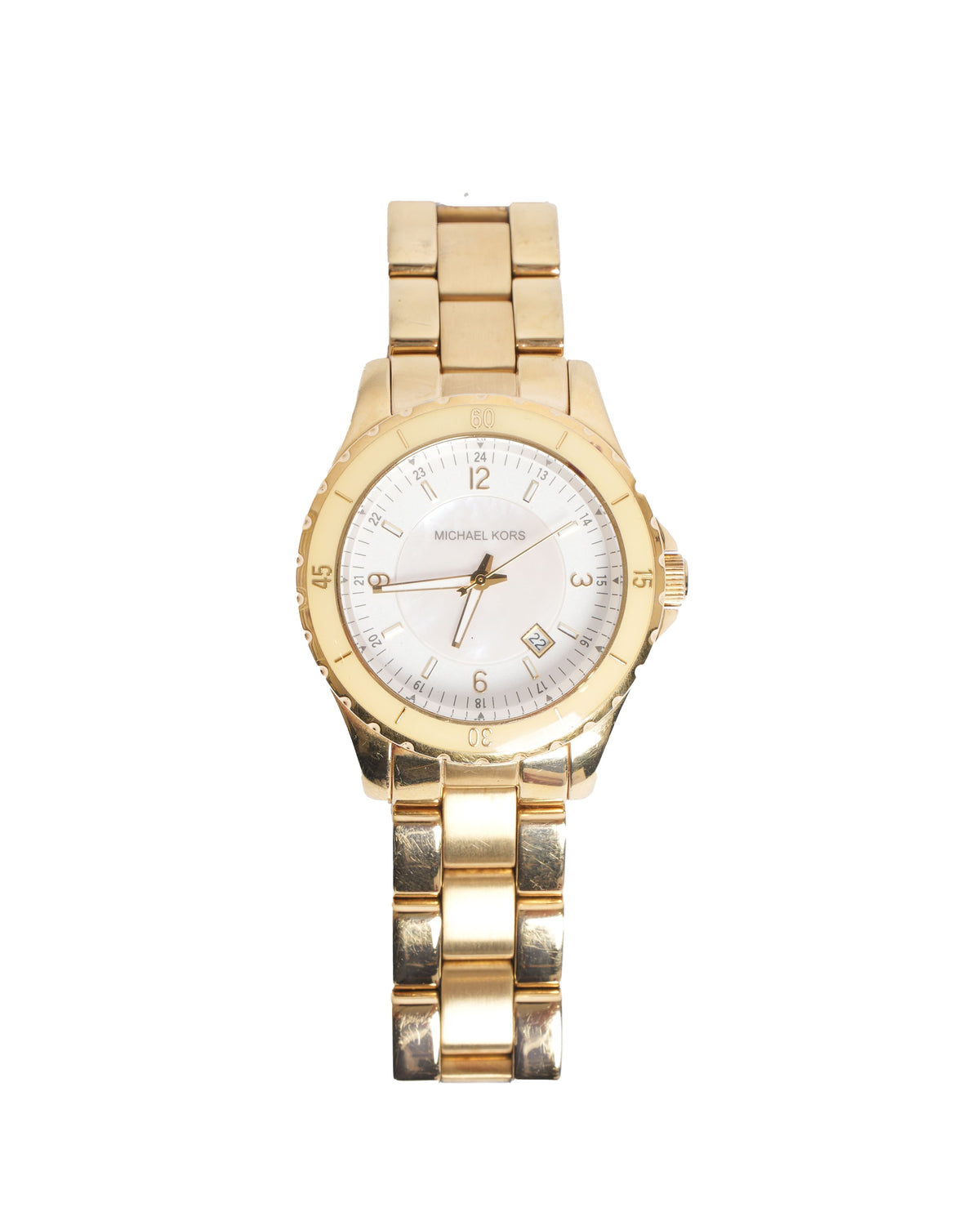 Michael Kors Gold Tone Runway Watch Women's