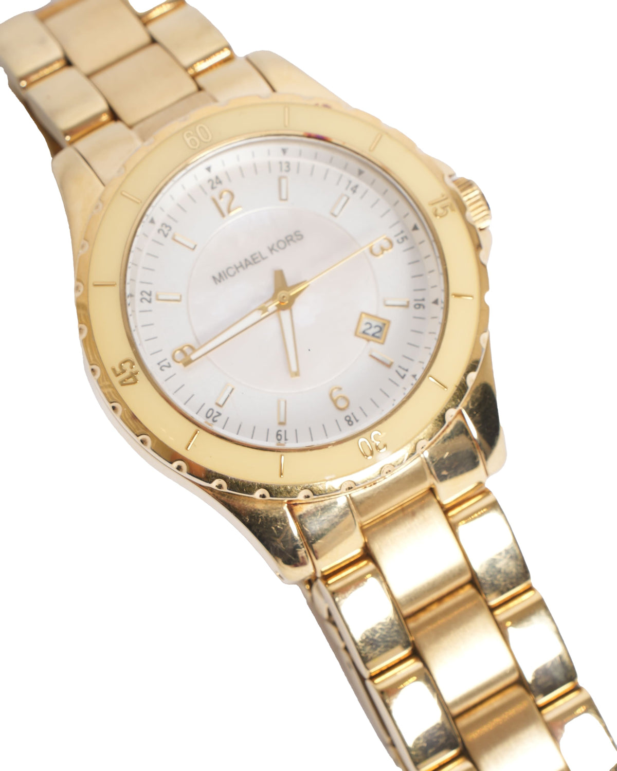 Michael Kors Gold Tone Runway Watch Women's