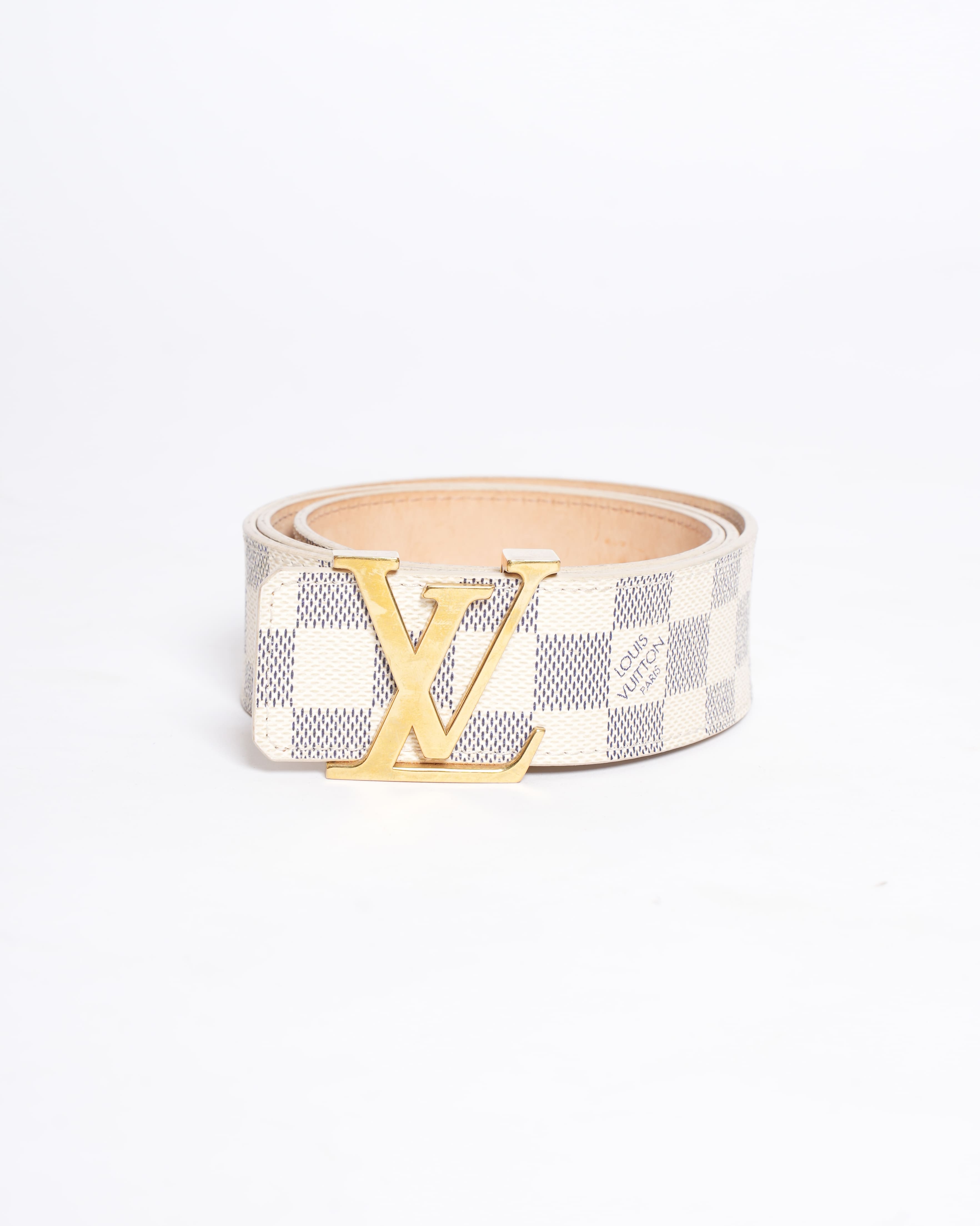 Louis Vuitton Damier Azur Canvas Belt