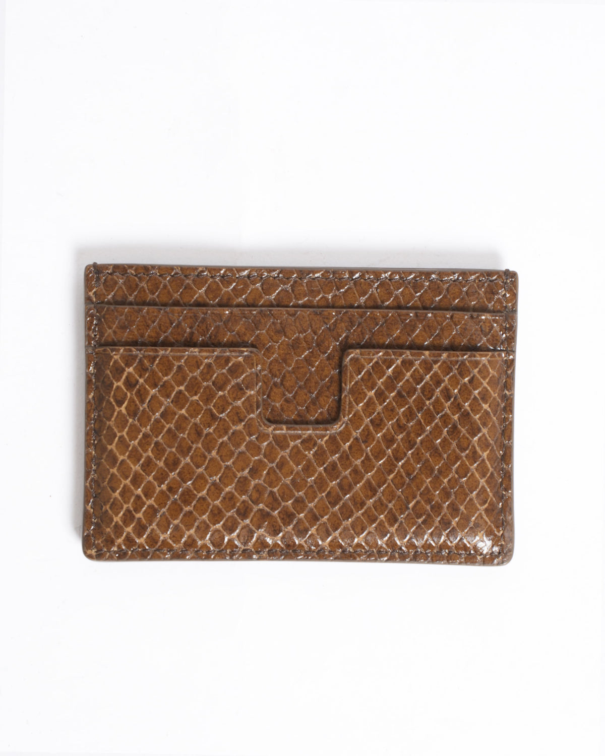 Tom Ford Printed Python T Line Cardholder