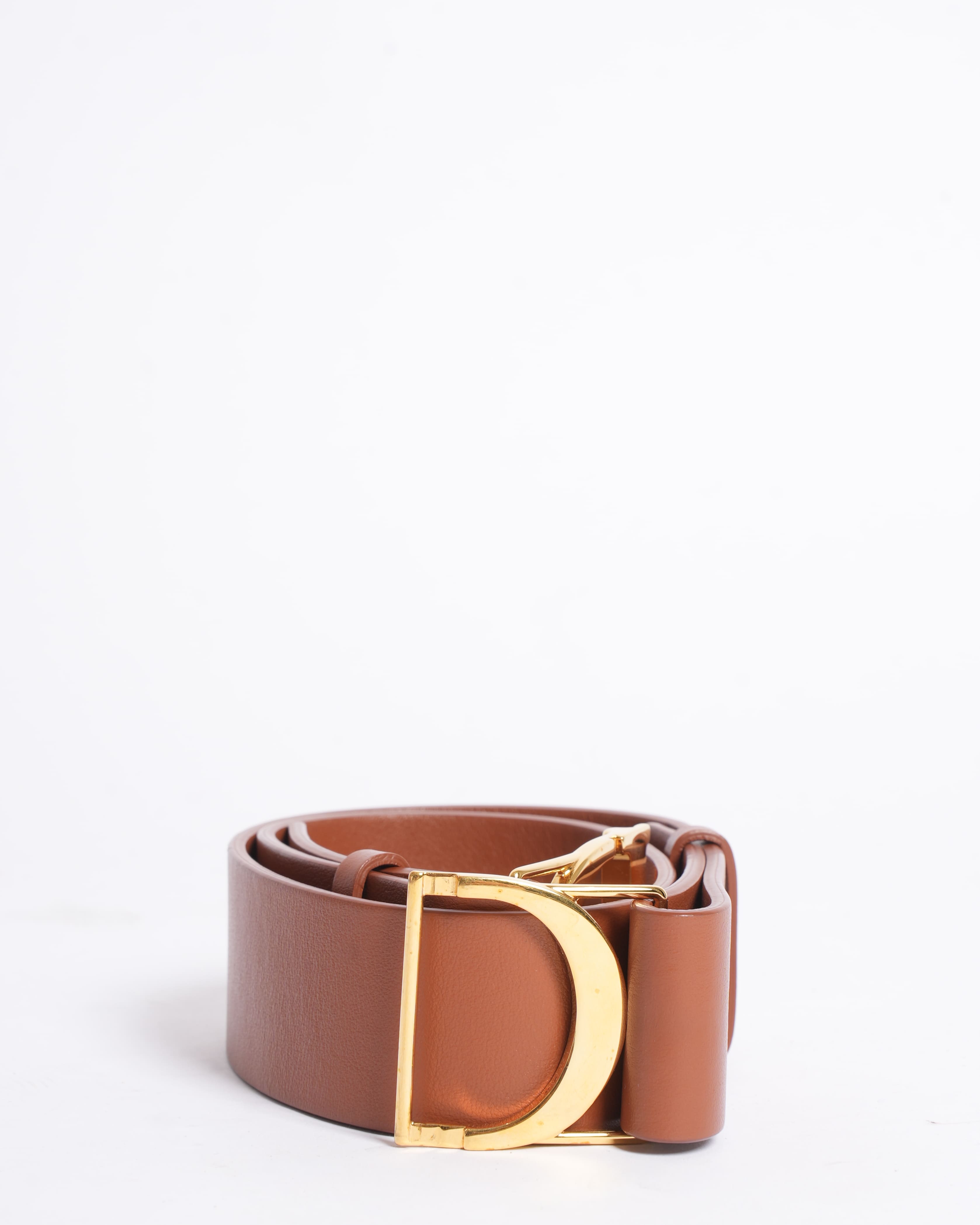 Christian Dior Golden Saddle Belt