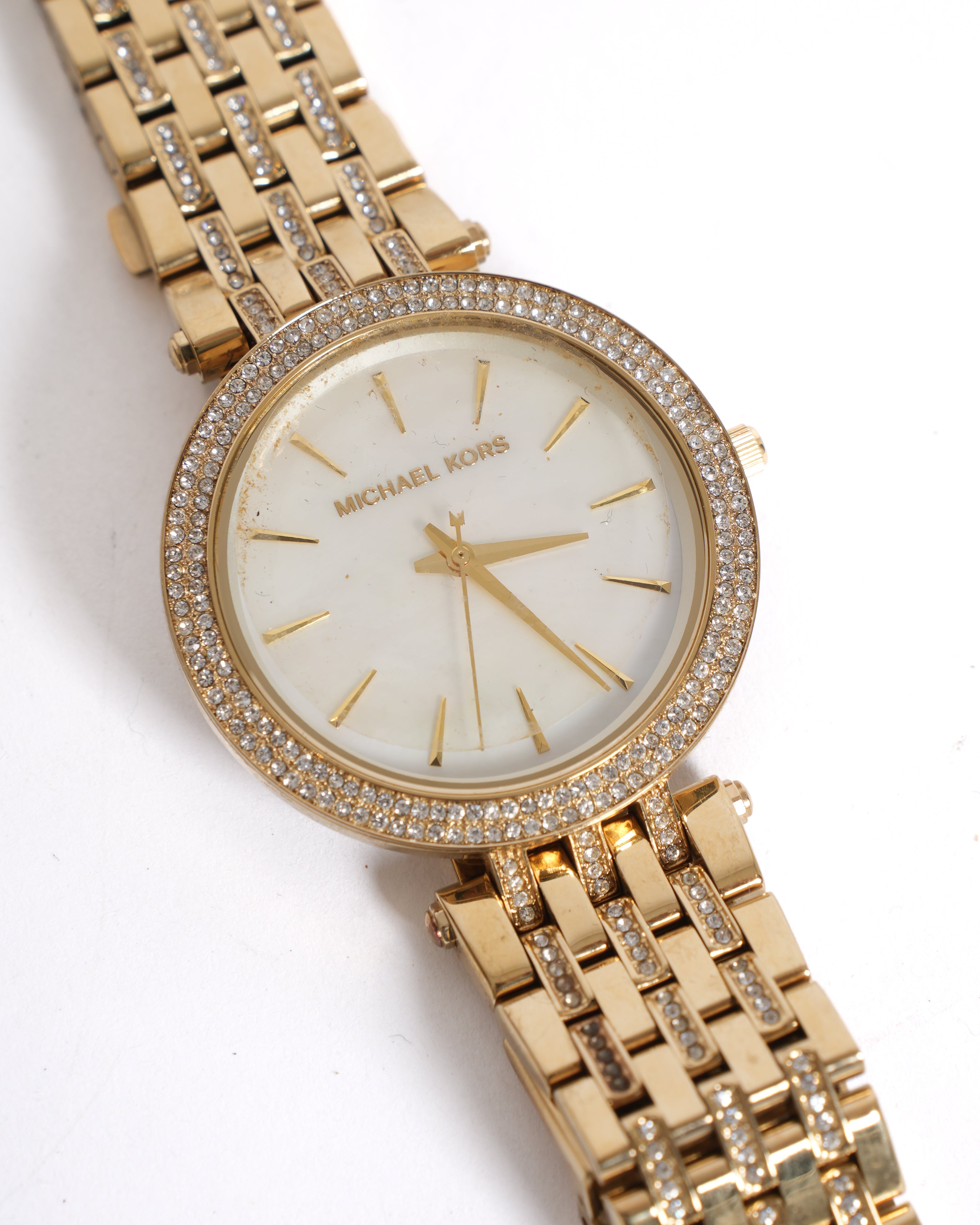 New  Michael Kors Women's Analog Stainless Steel Watch in Gold Tone