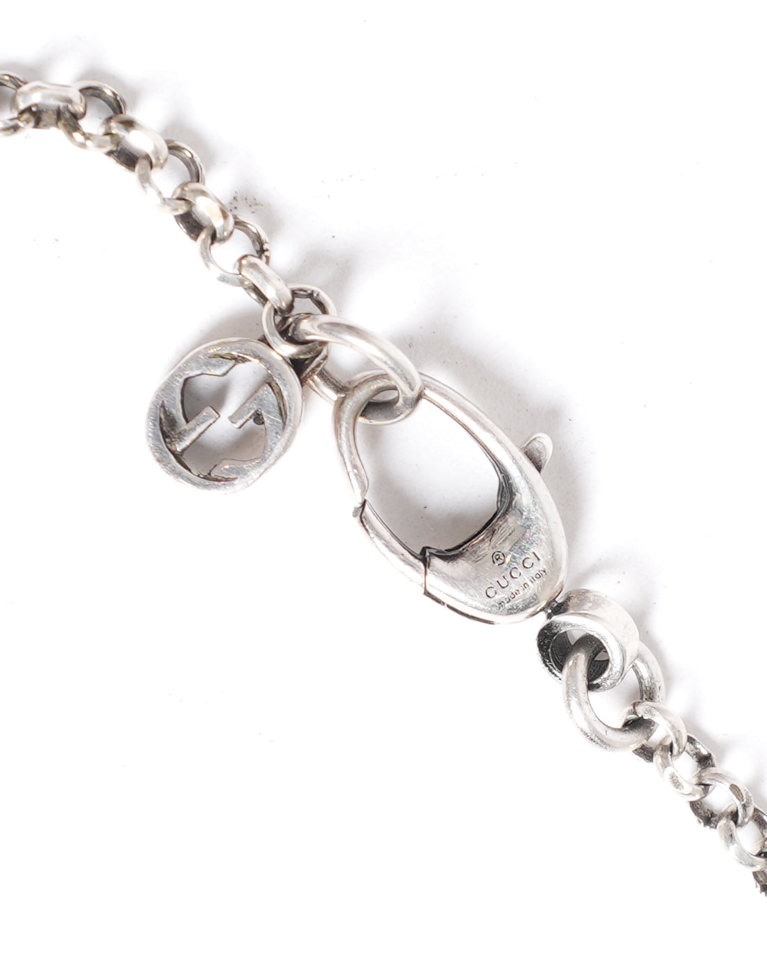 Gucci Double G Key Sterling Silver Bracelet