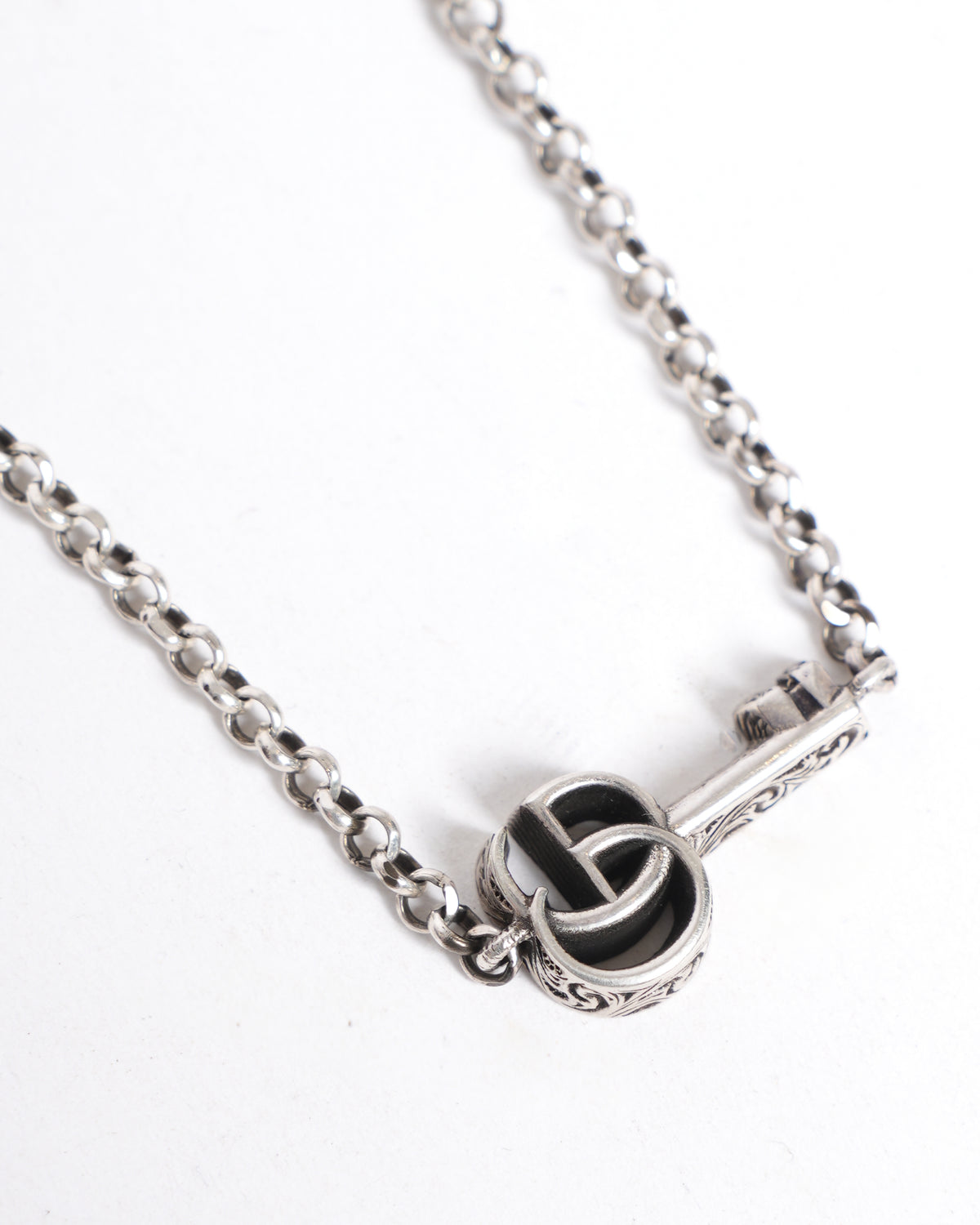 Gucci Double G Key Sterling Silver Bracelet