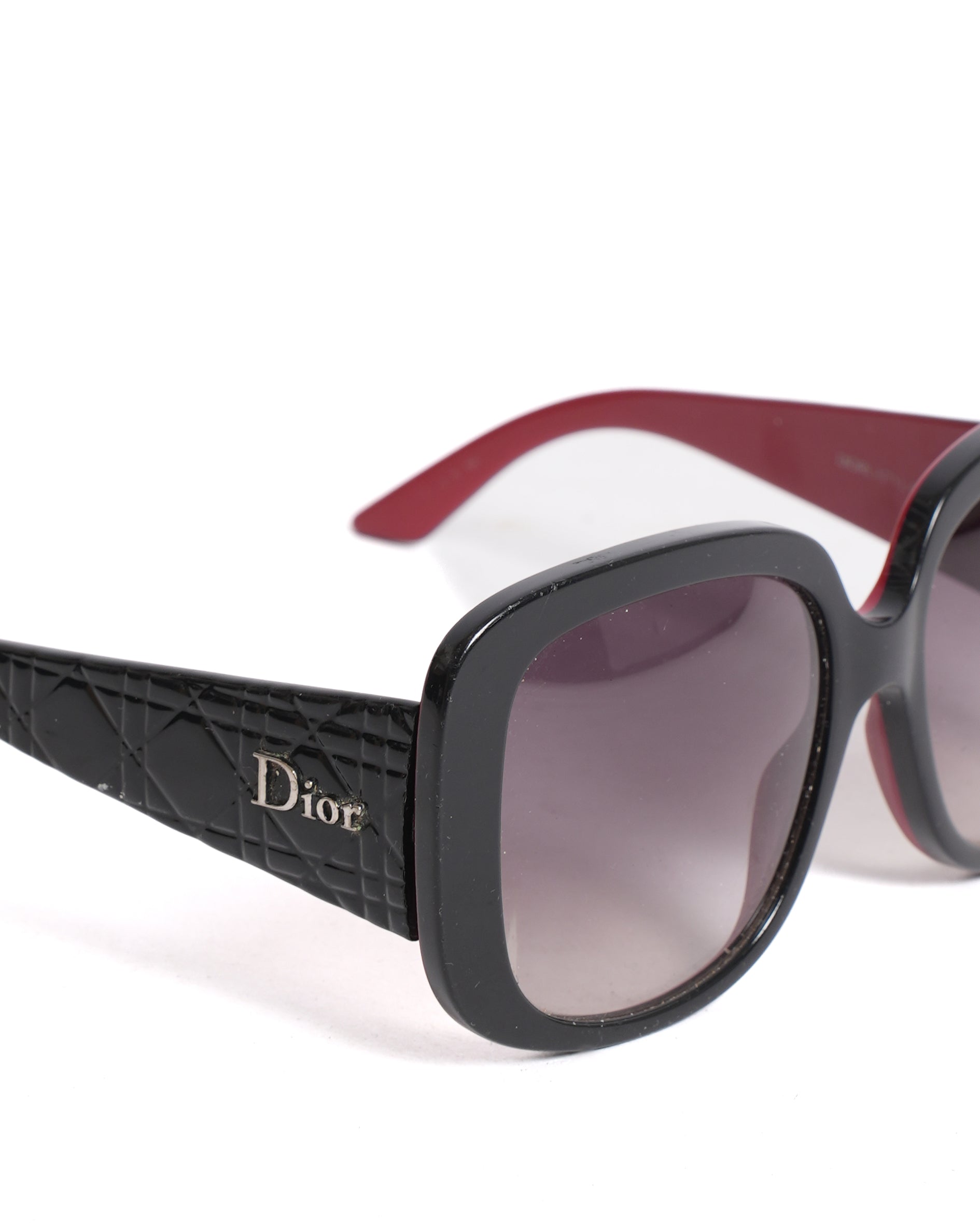 Christian Dior Women's Square Sunglasses With Black Frame