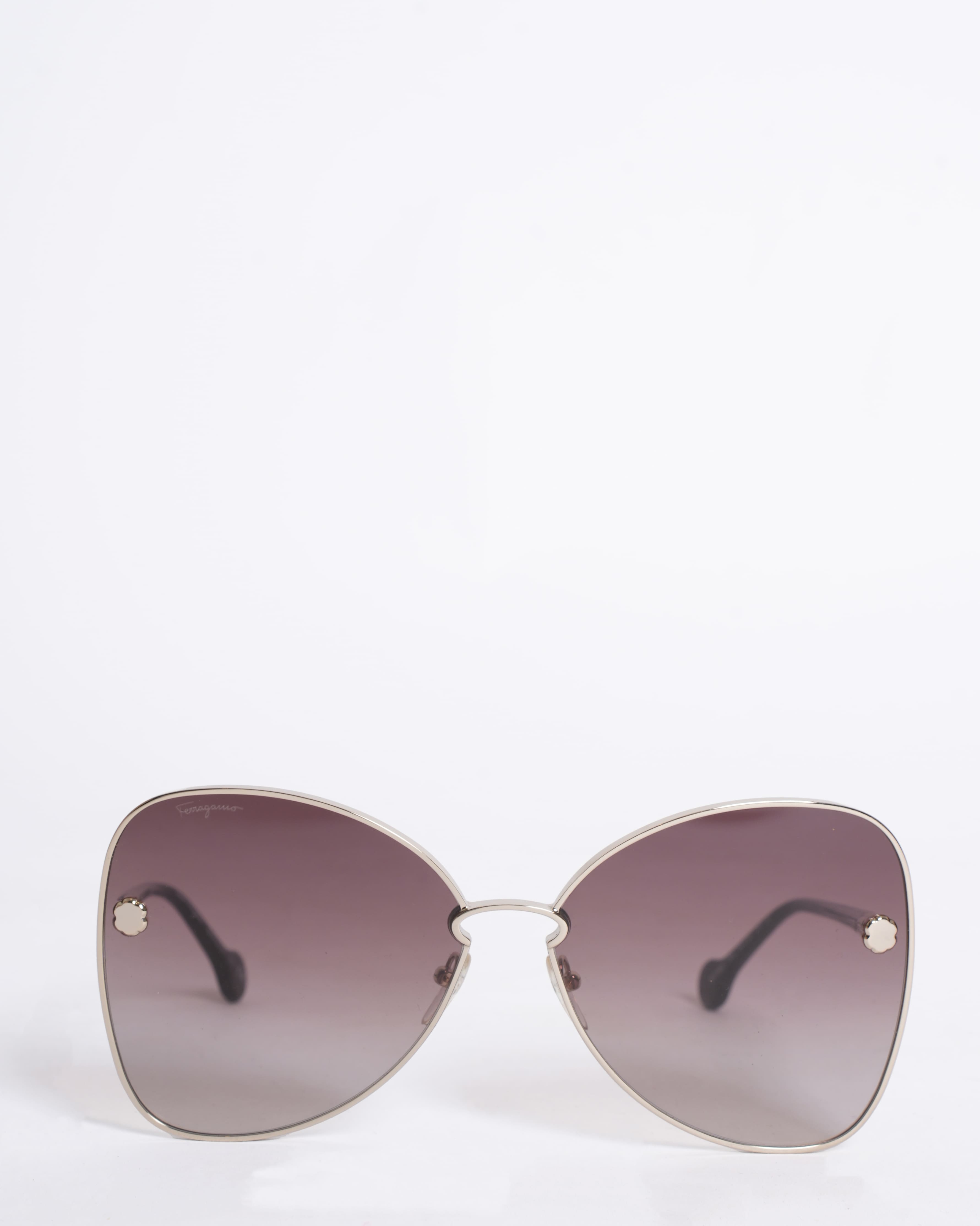 New Salvatore Ferragamo Women's Triangular Sunglasses