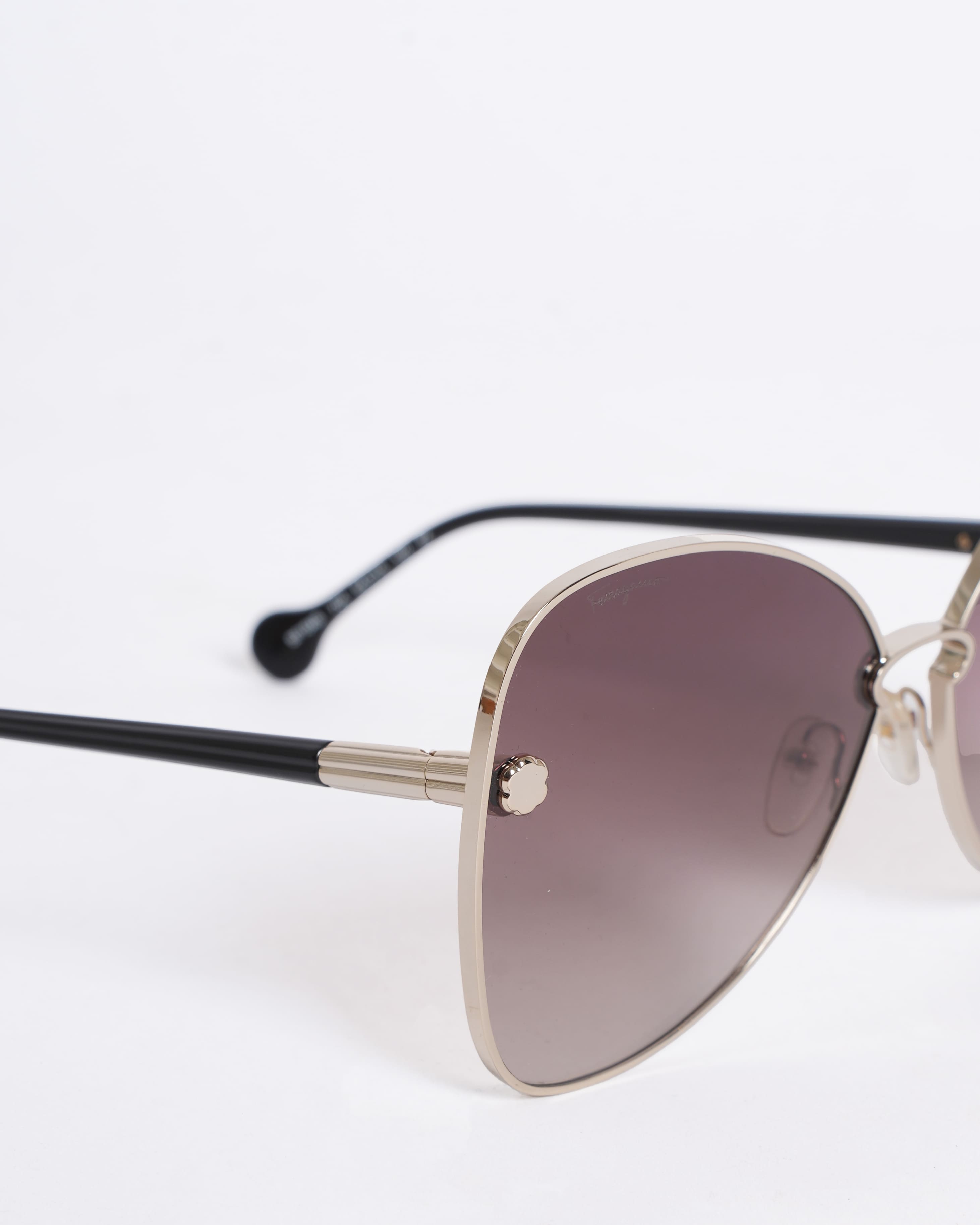 New Salvatore Ferragamo Women's Triangular Sunglasses