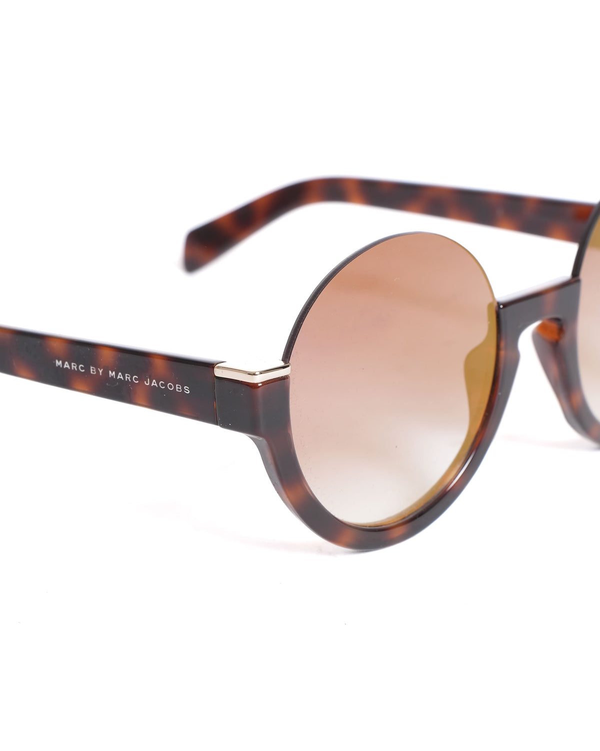 Marc by Marc Jacobs Round Frame Women's Sunglasses in Brown