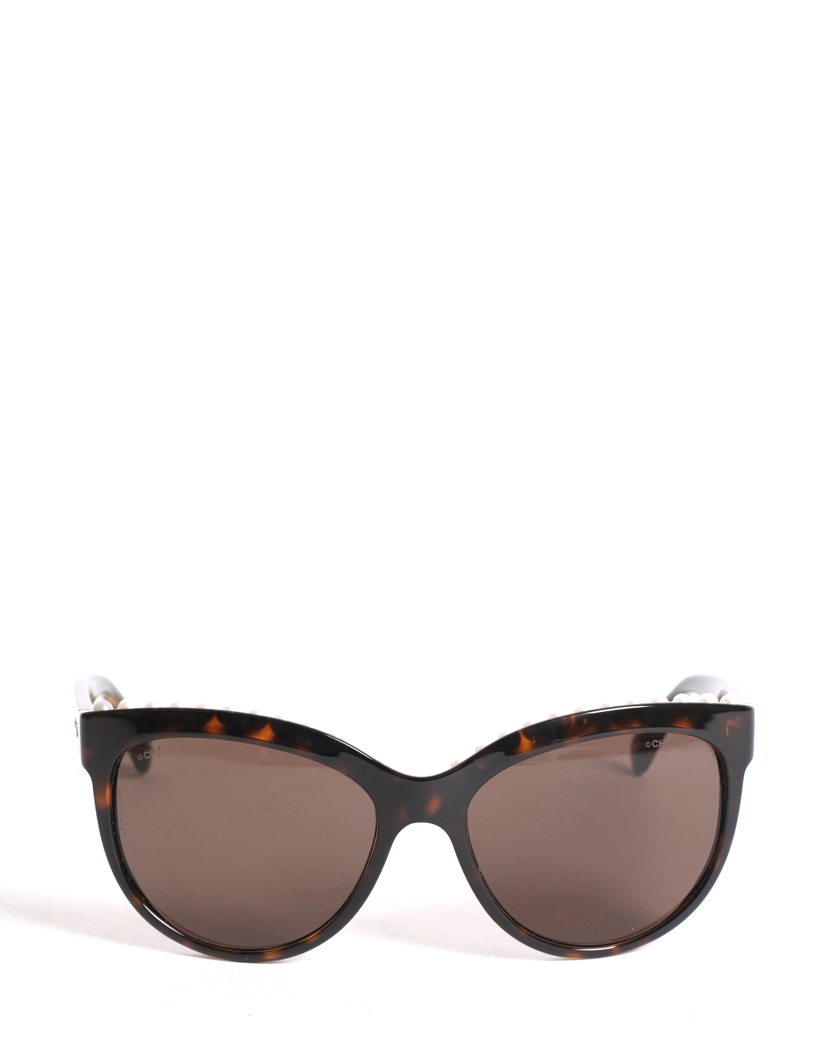 Chanel Oversied Sunglasses WIth Pearl Detail