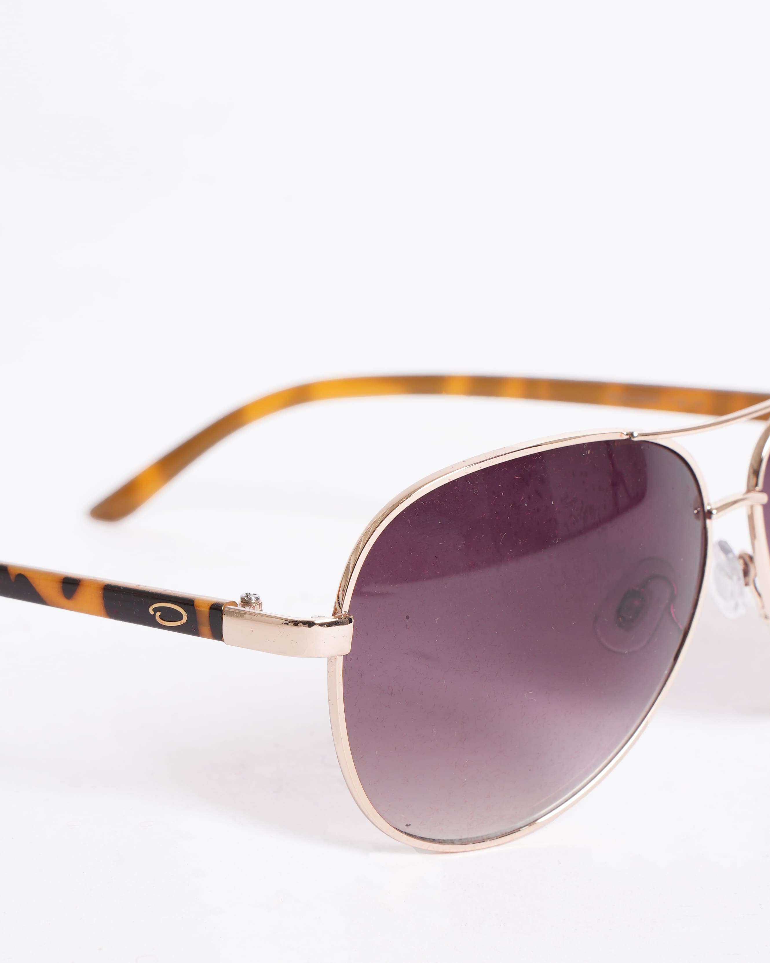 Oscar de la renta gold frame sunglasses